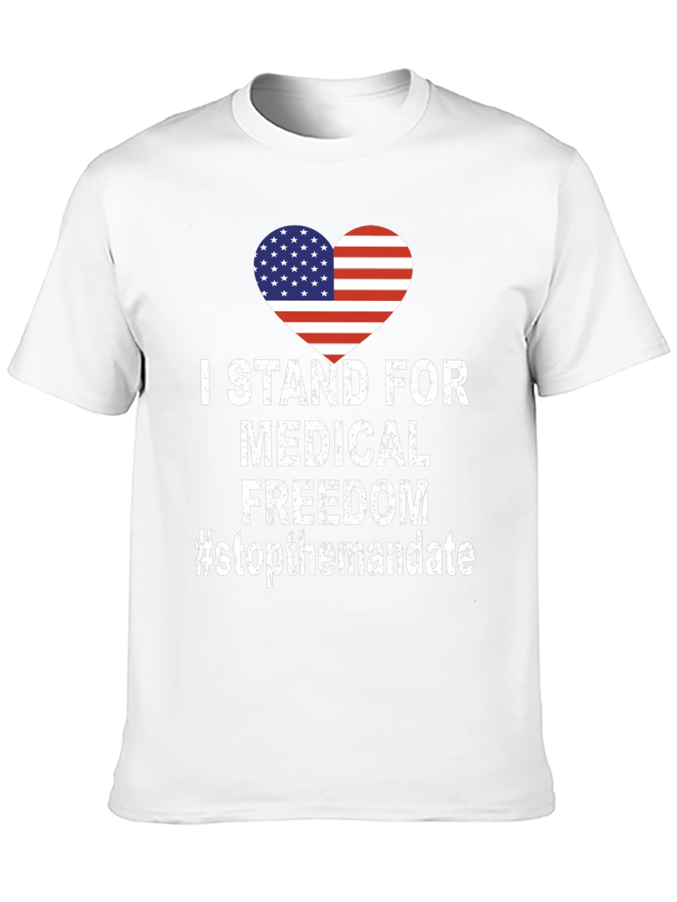 Black Medical Freedom T-Shirt - Stop The Mandate view 10