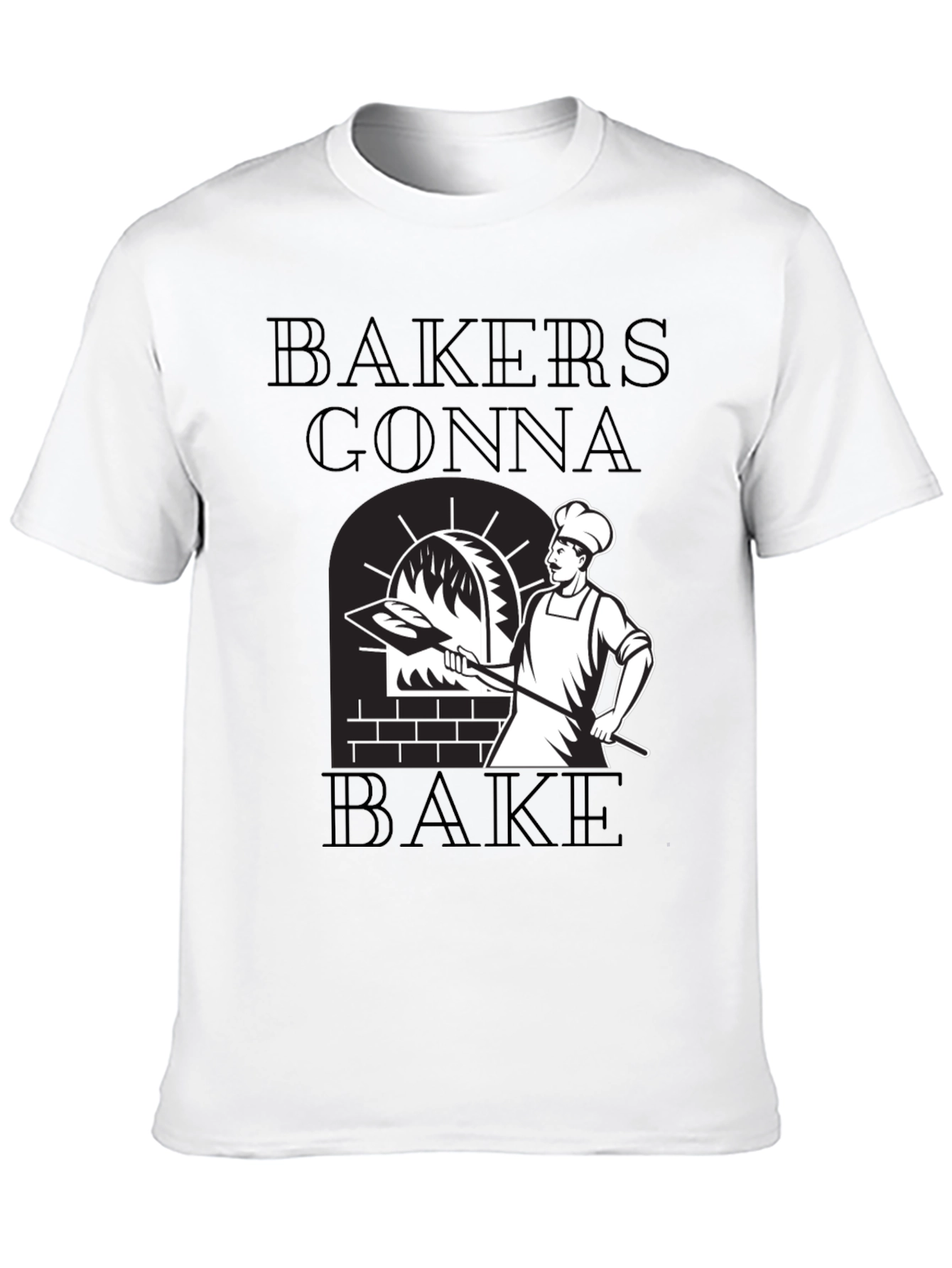 Black Bakers Gonna Bake Graphic Tee - Funny Baking Shirt view 10