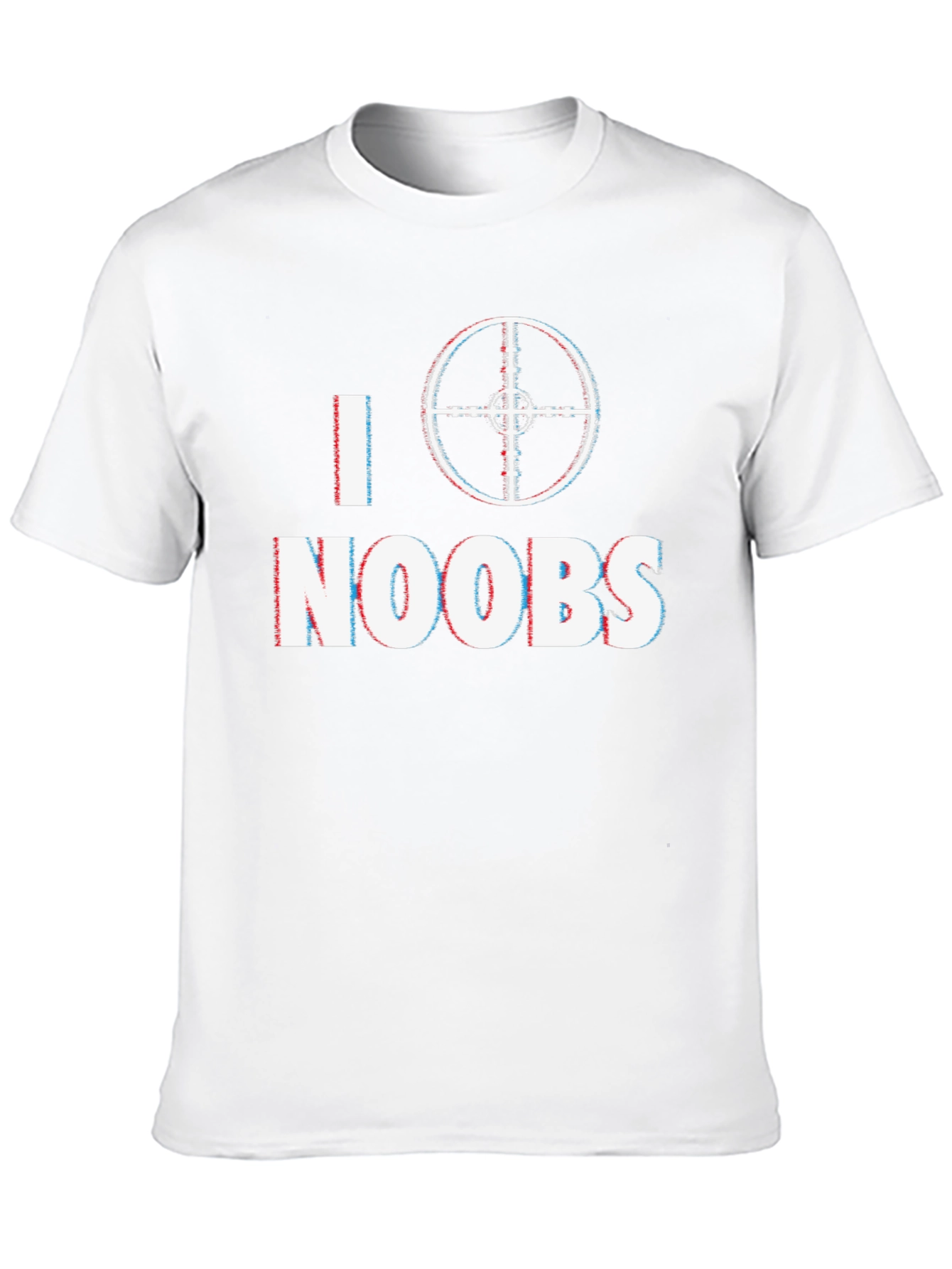 Black I Target Noobs Black T-Shirt - Gaming Humor Tee view 10