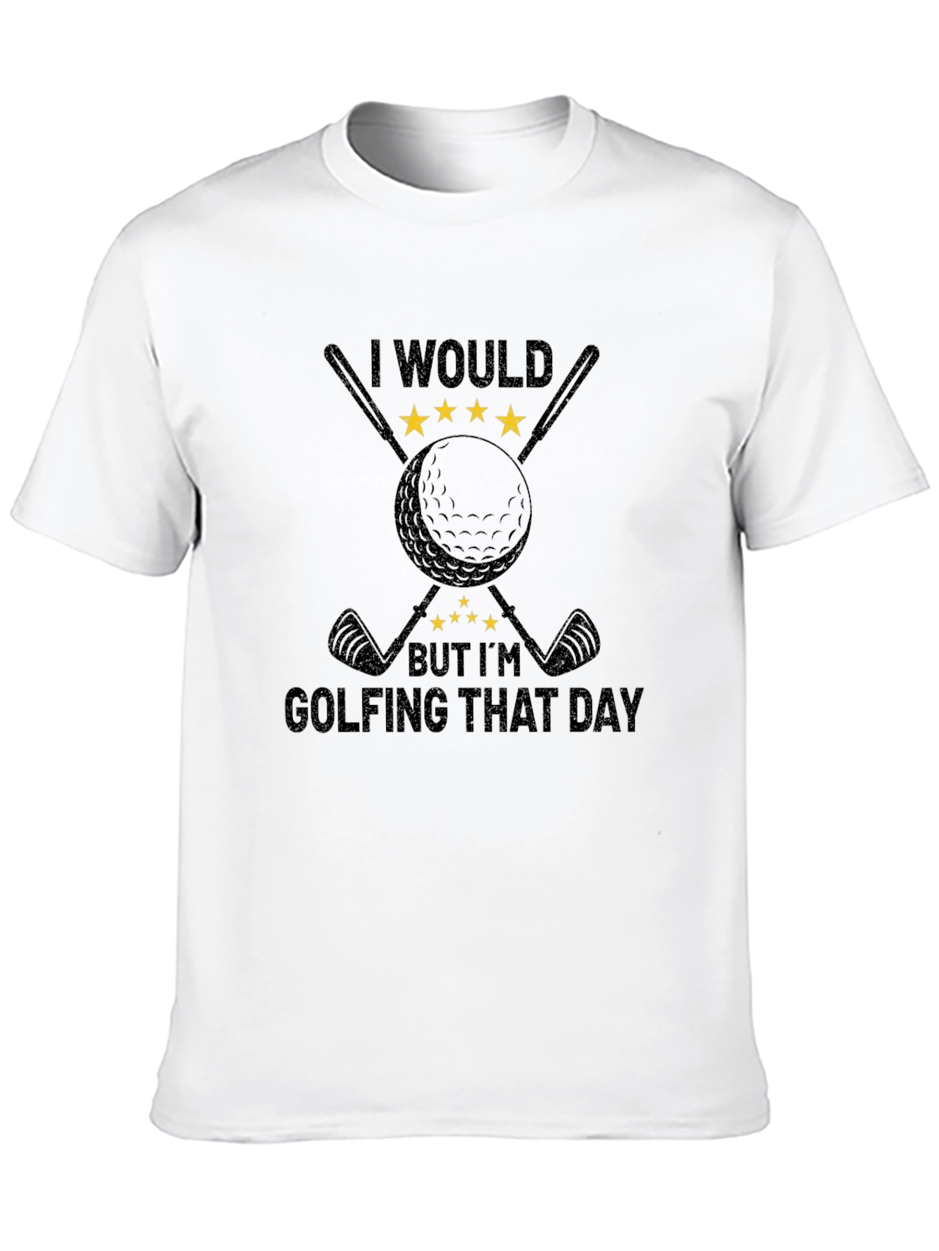 Black Golfing Day Tee: I Would But I'm Golfing T-Shirt view 10