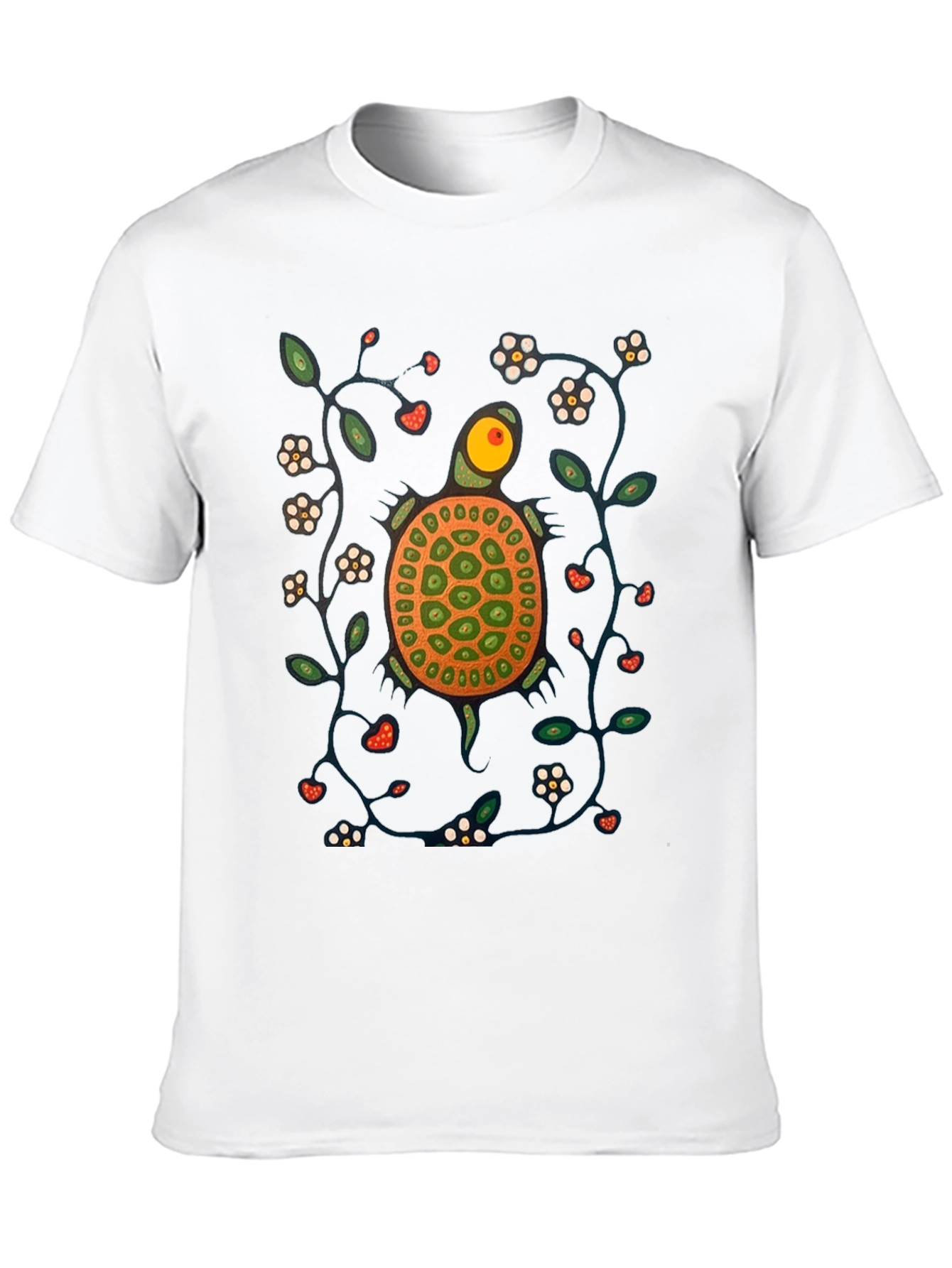 Black Turtle Graphic Print Crew Neck T-Shirt view 10