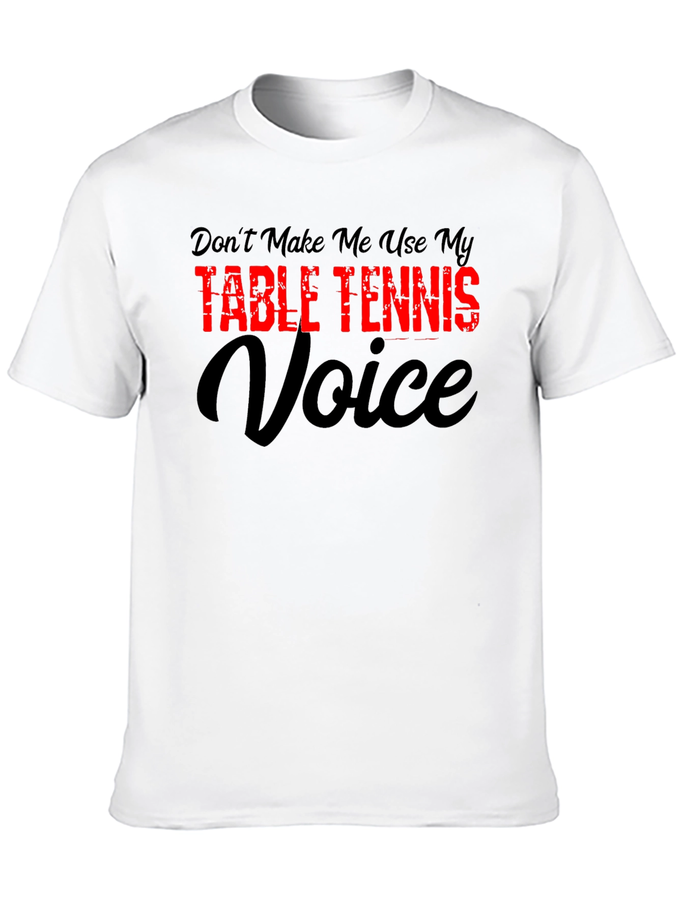 Black Table Tennis Voice T-Shirt view 10