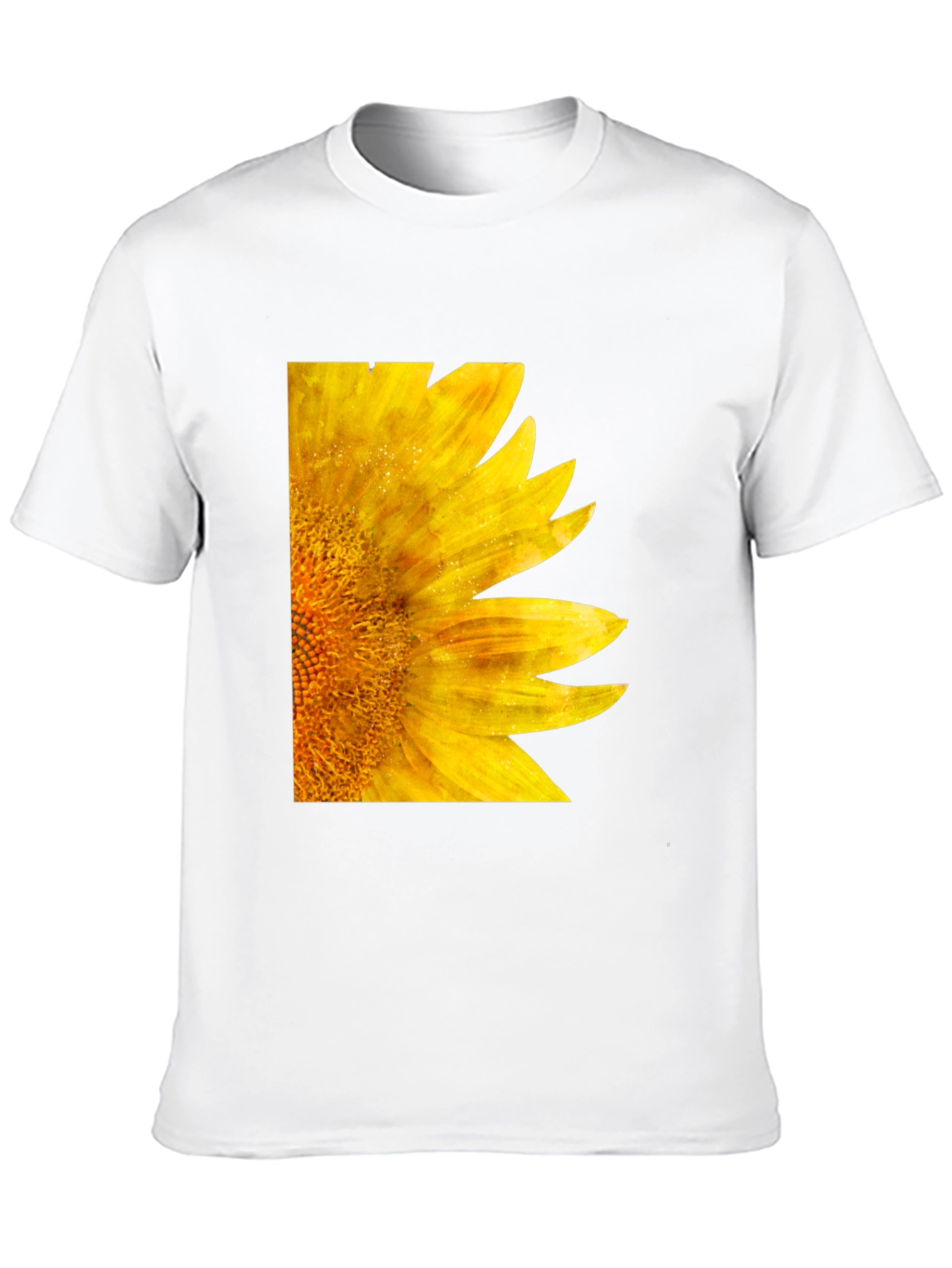 Black Sunflower Graphic Tee - Black Cotton Casual Shirt view 10