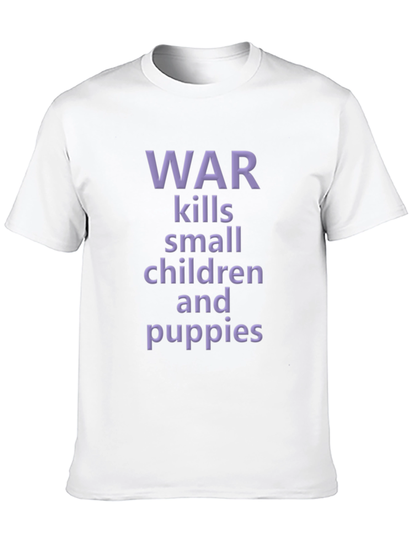 Black War Kills Children & Puppies T-Shirt view 10