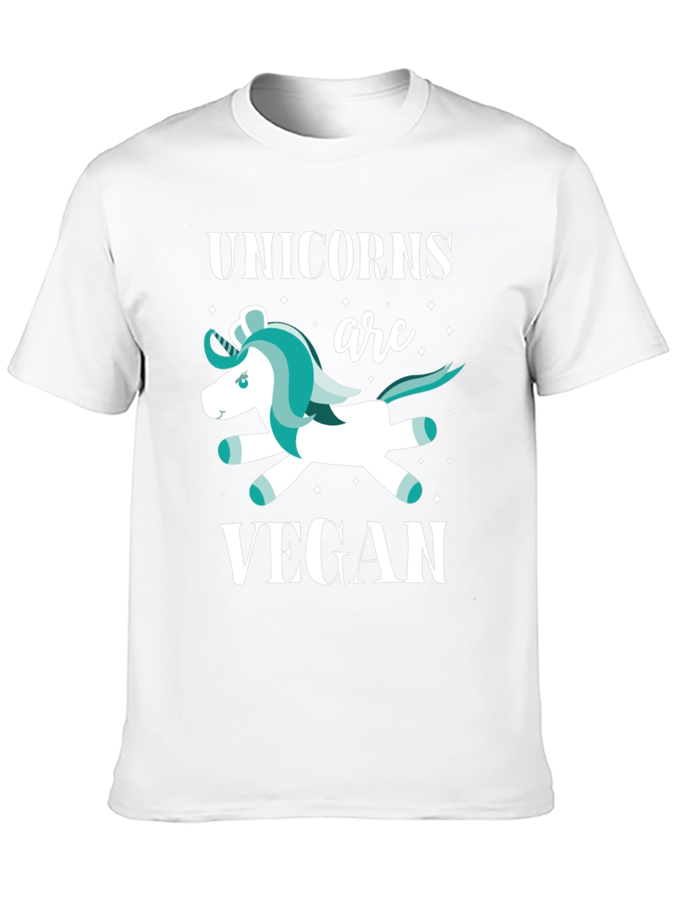 Black Unicorns are Vegan Graphic T-Shirt view 10