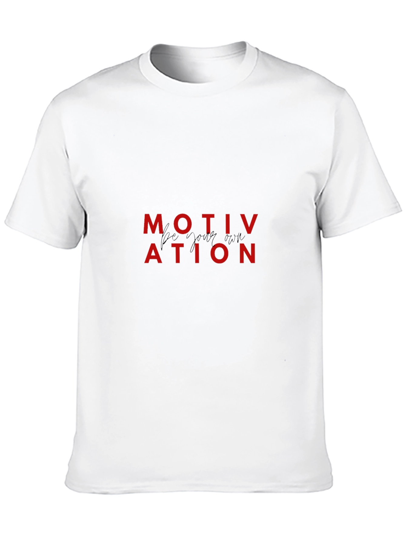 Black Motivation T-Shirt - Be Your Own Motivation view 10