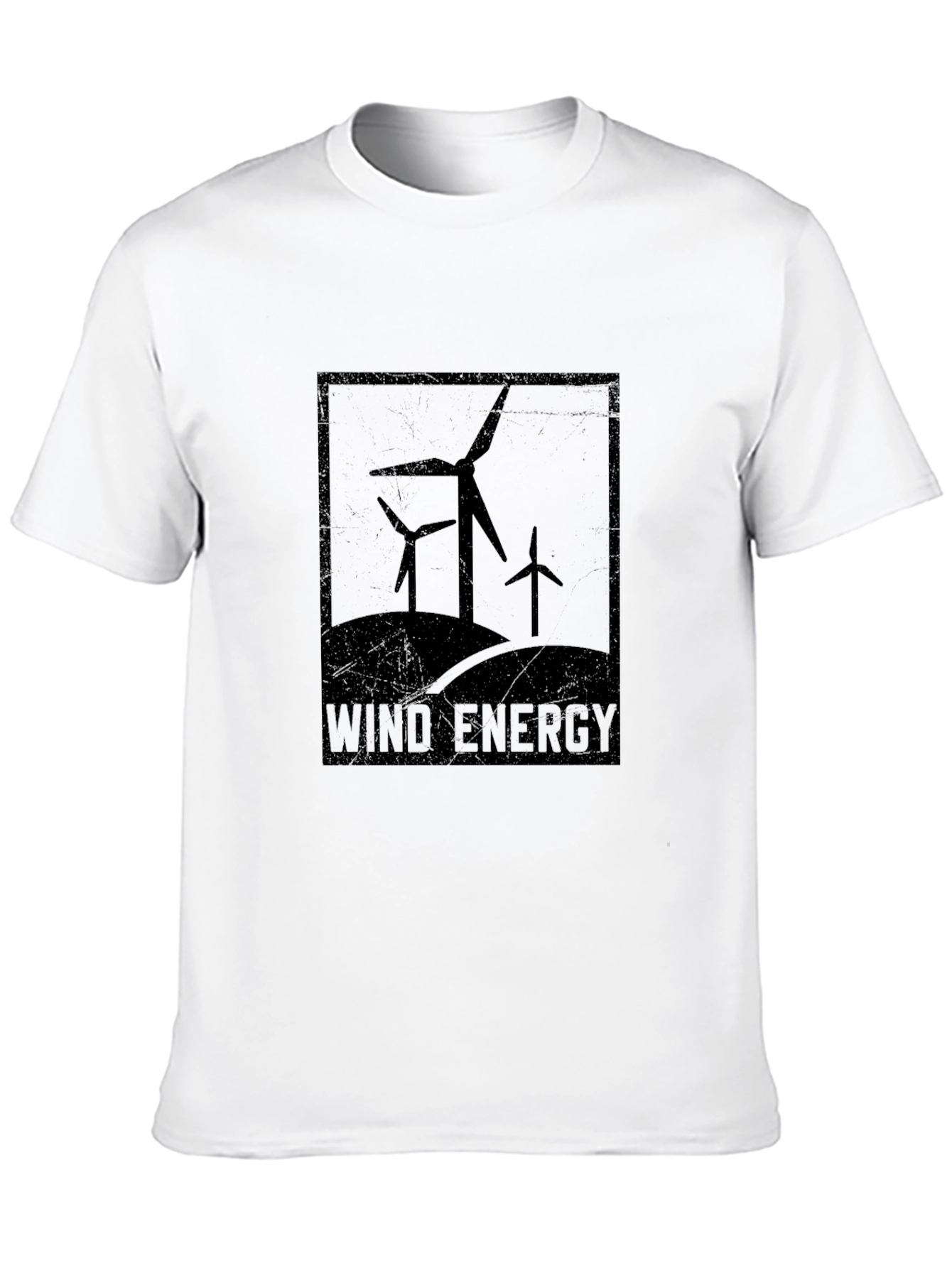 Black Wind Energy T-Shirt: Sustainable Power Tee view 10