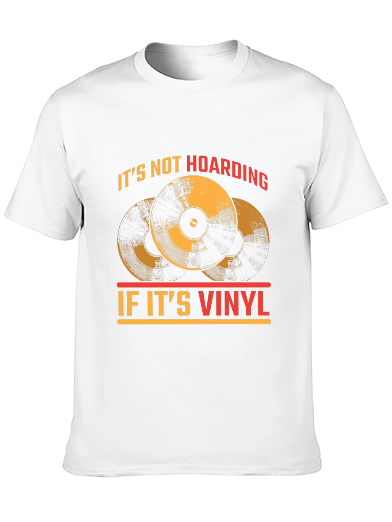 Black Vinyl Record Collector T-Shirt - "It's Not Hoarding!" view 10