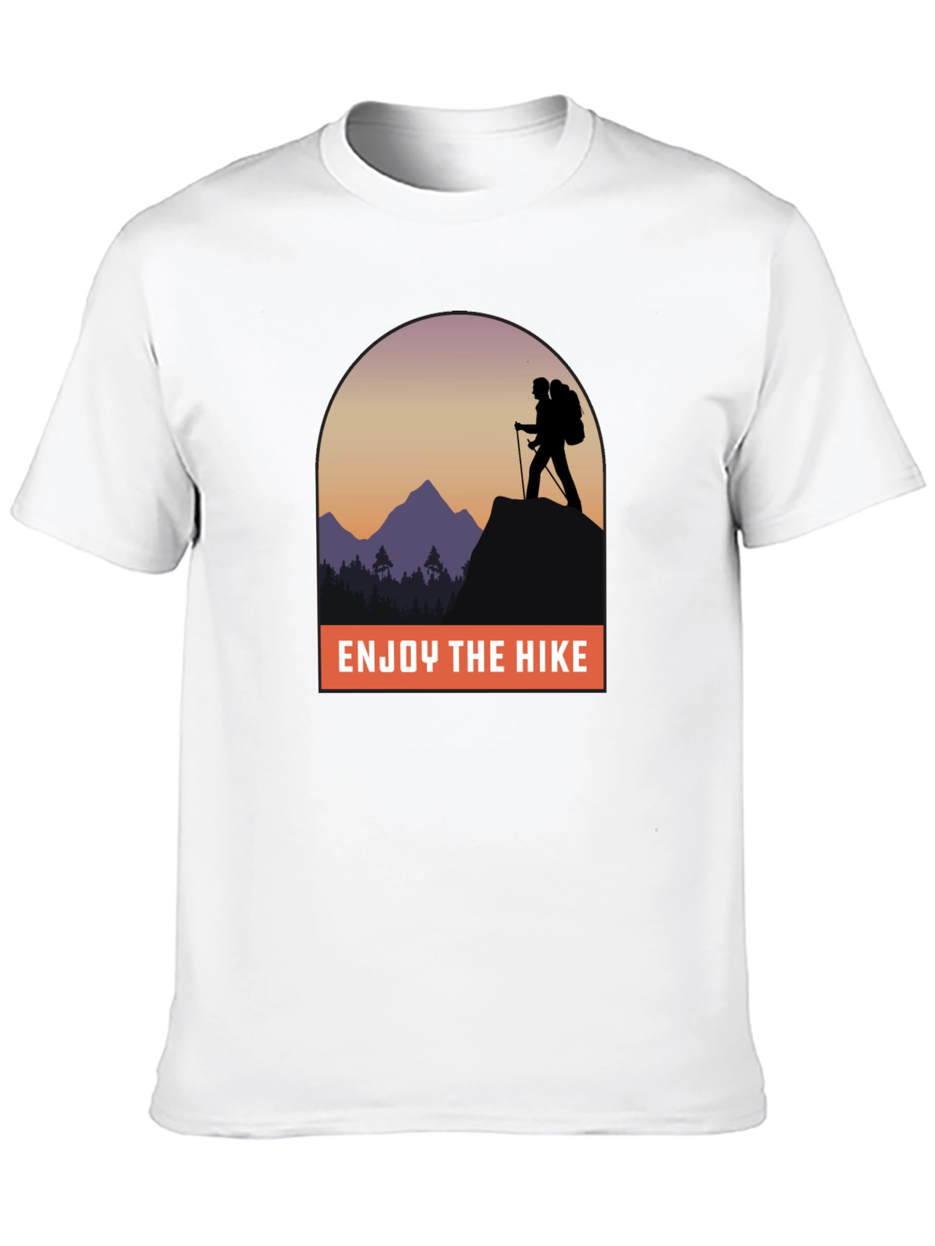 Black Enjoy the Hike Graphic Tee - Adventure Awaits! view 10
