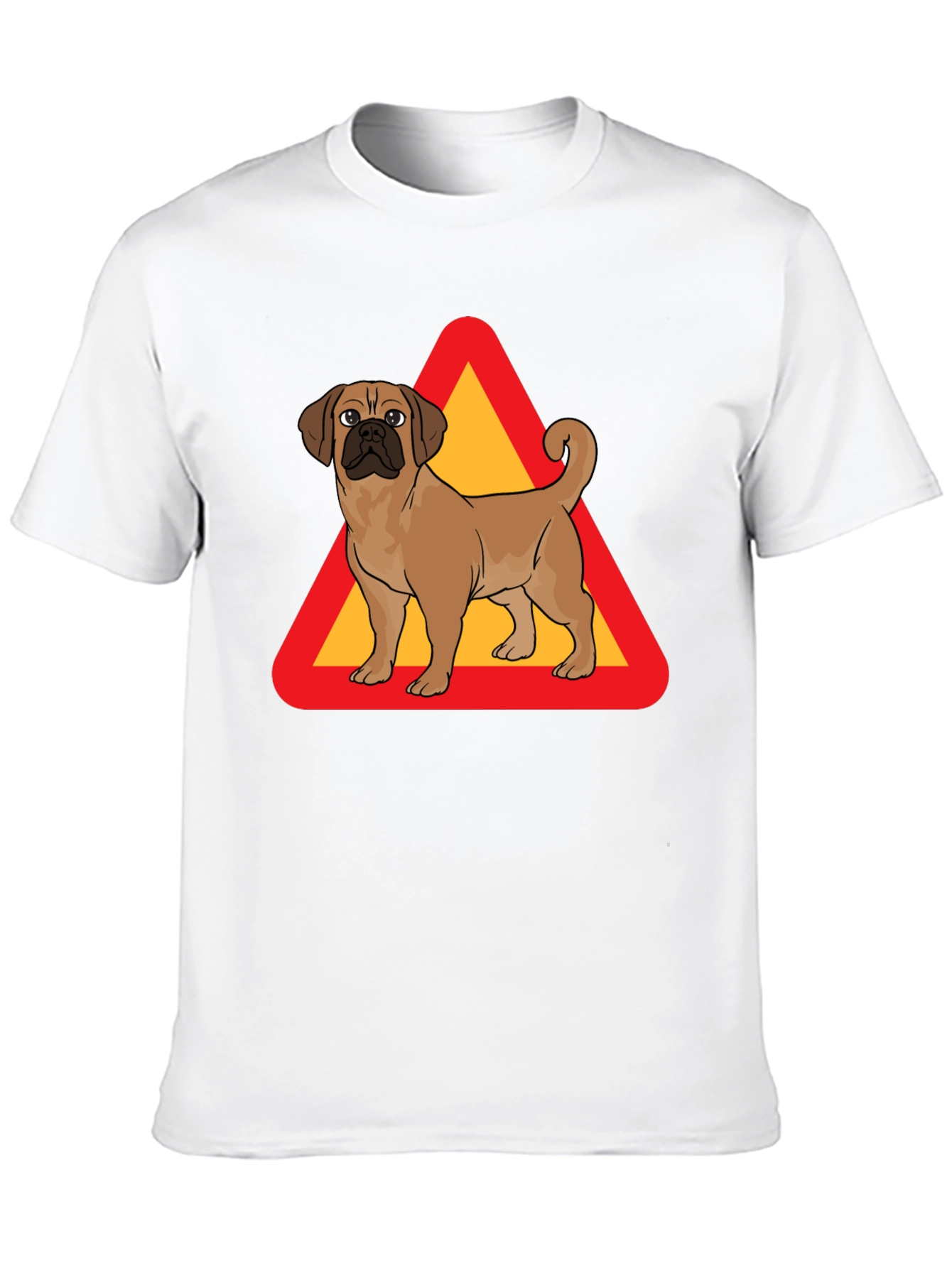 Black Dog Crossing T-Shirt - Novelty Graphic Tee view 10