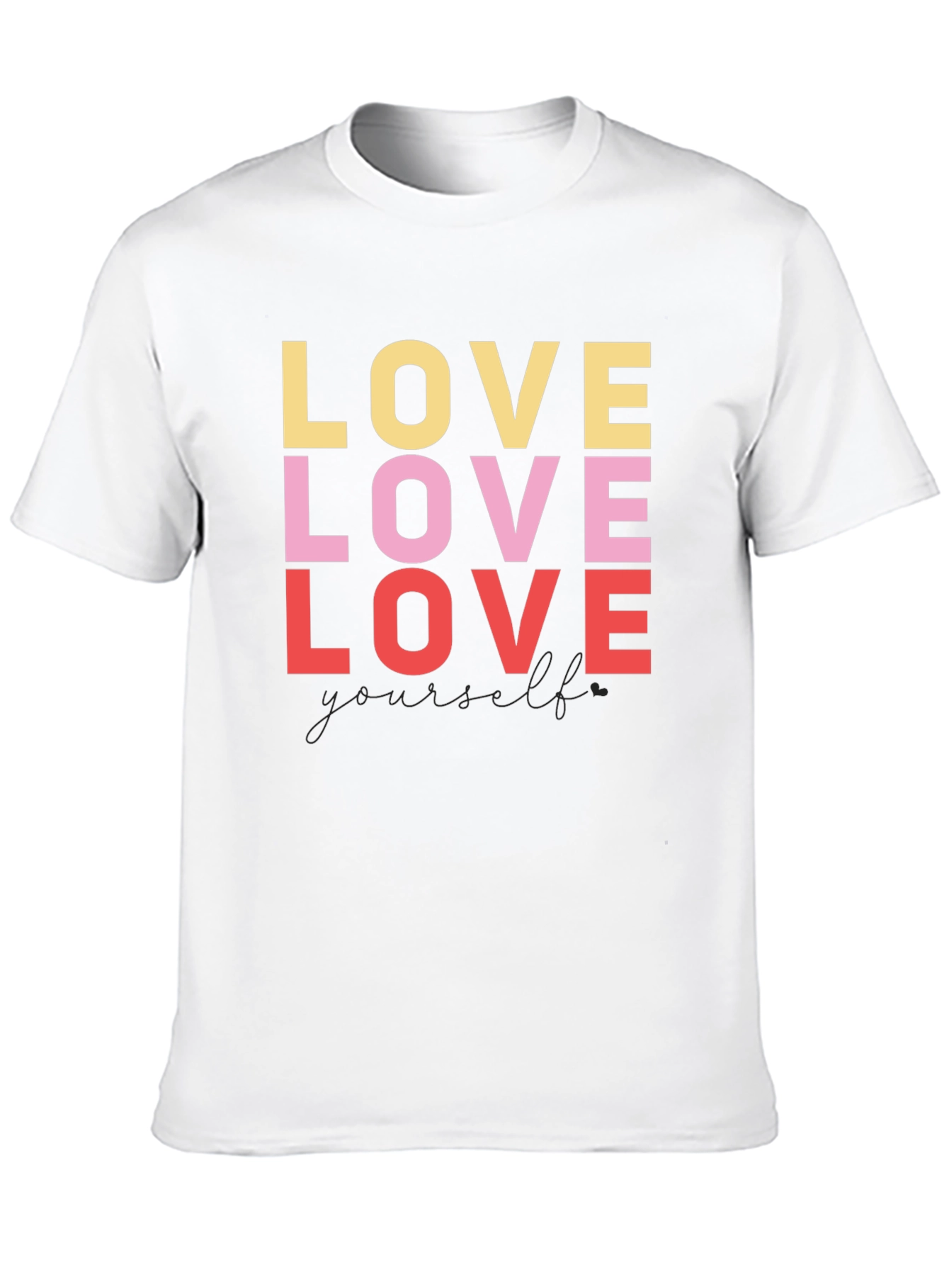 Black Love Yourself Graphic Tee - Black view 10