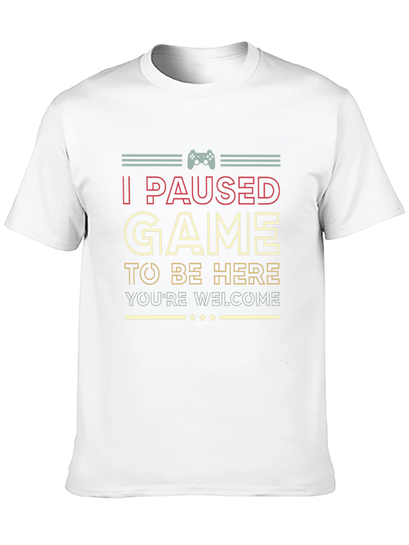 Black I Paused My Game T-Shirt Funny Gamer Tee view 10