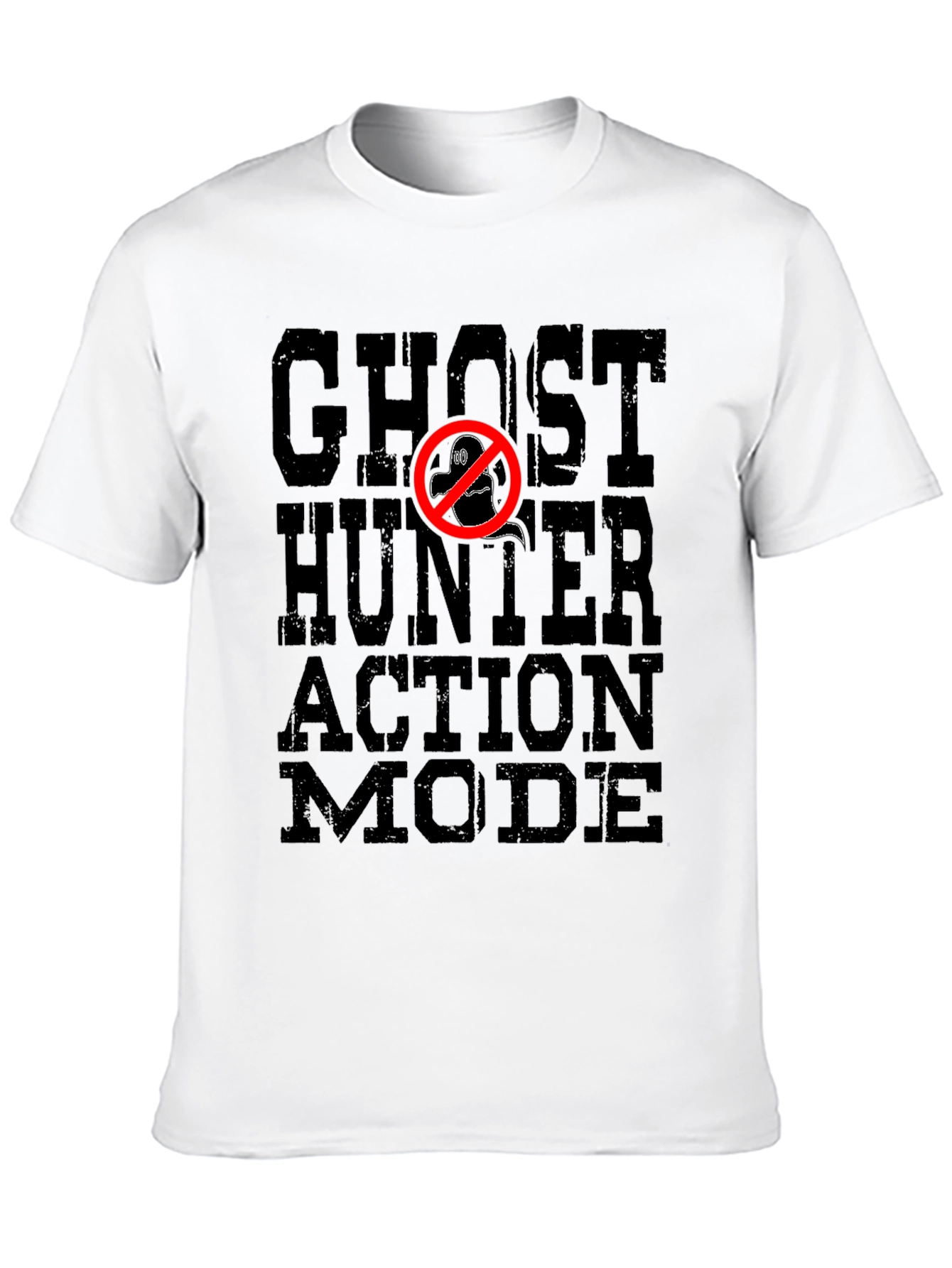 Black Ghost Hunter Action Mode Black T-Shirt view 10