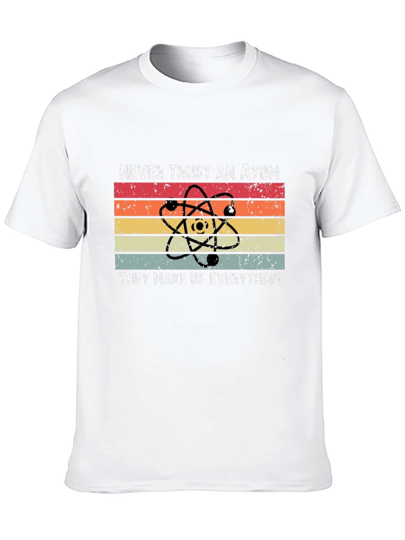 Black Never Trust an Atom Graphic Tee view 10