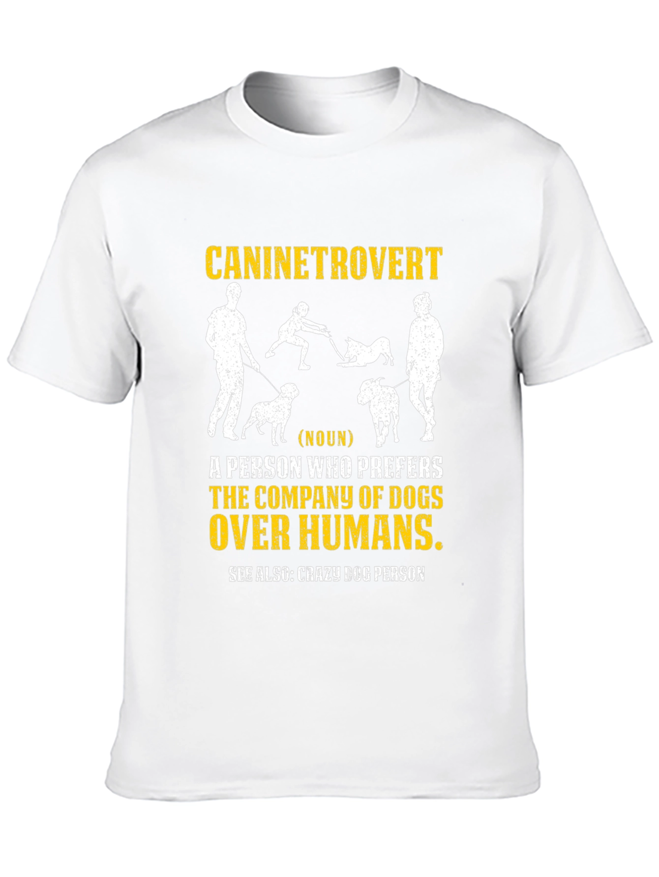 Black Caninetrovert T-Shirt - Dog Lover Apparel view 10