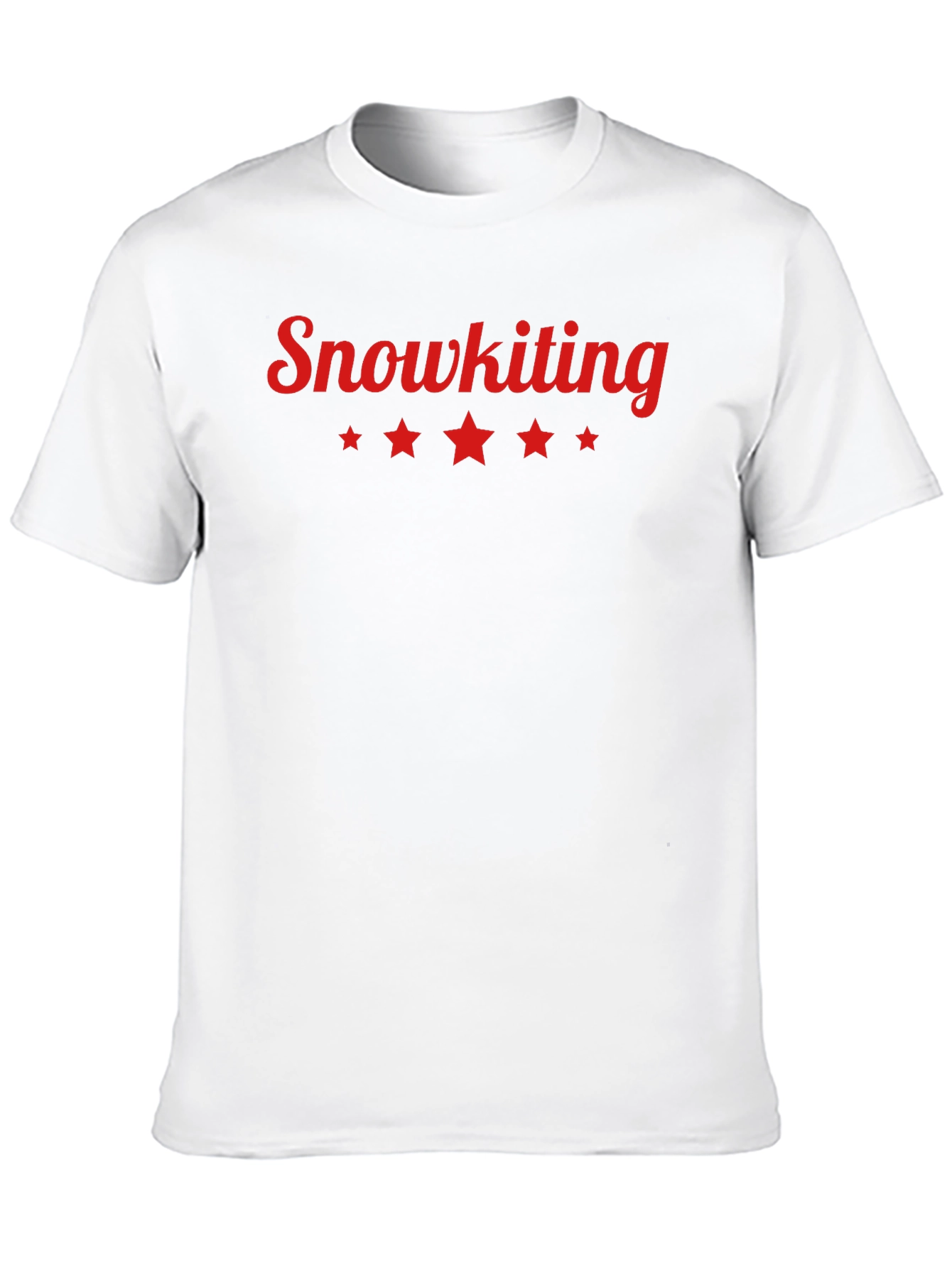 Black Snowkiting Graphic Tee - Stylish Black Cotton T-Shirt view 10