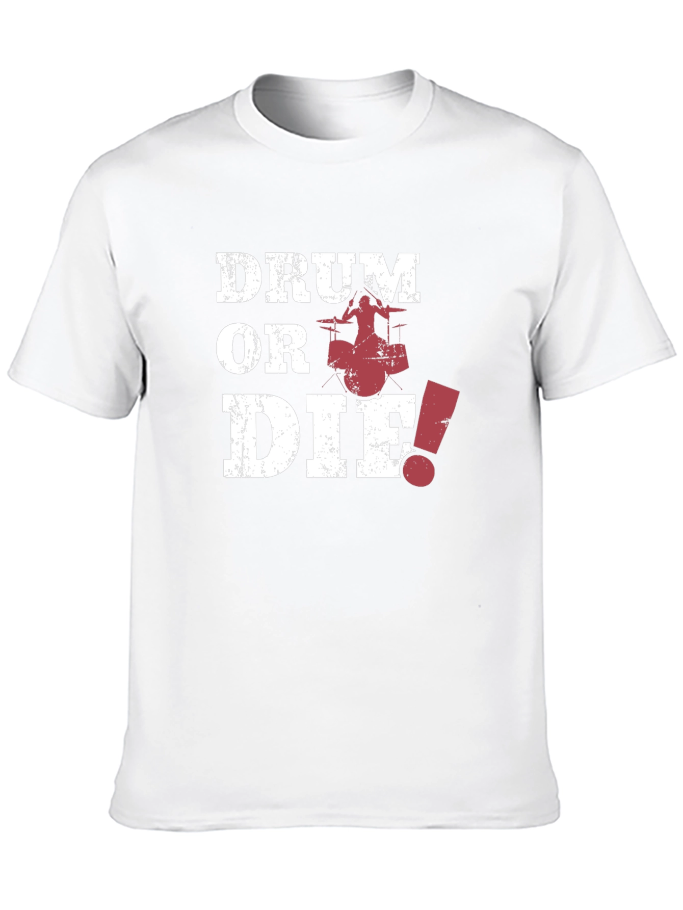 Black Drum or Die! Graphic Print Black T-Shirt view 10