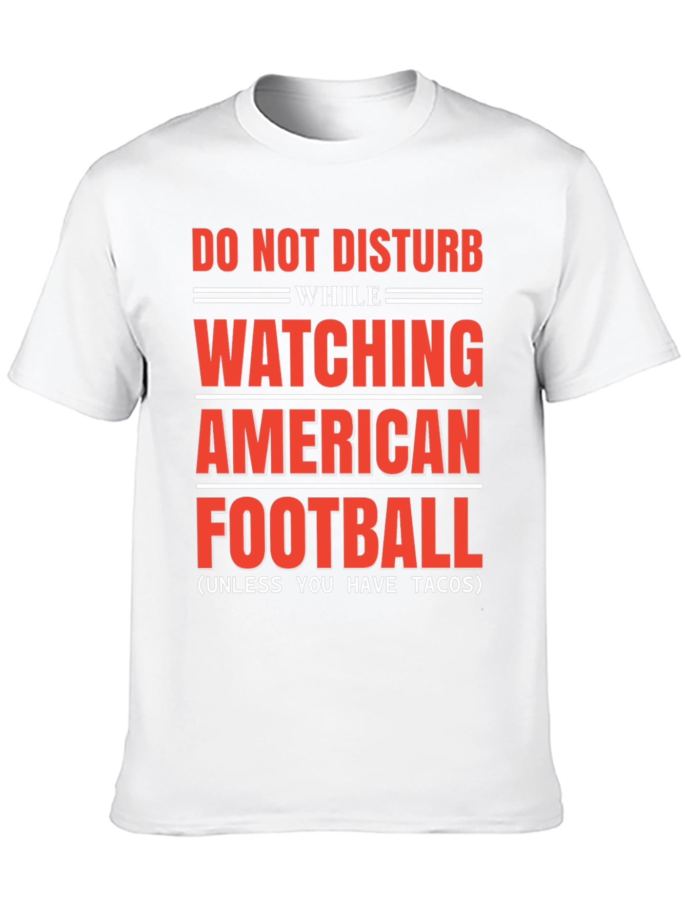 Black Do Not Disturb American Football & Tacos T-Shirt view 10