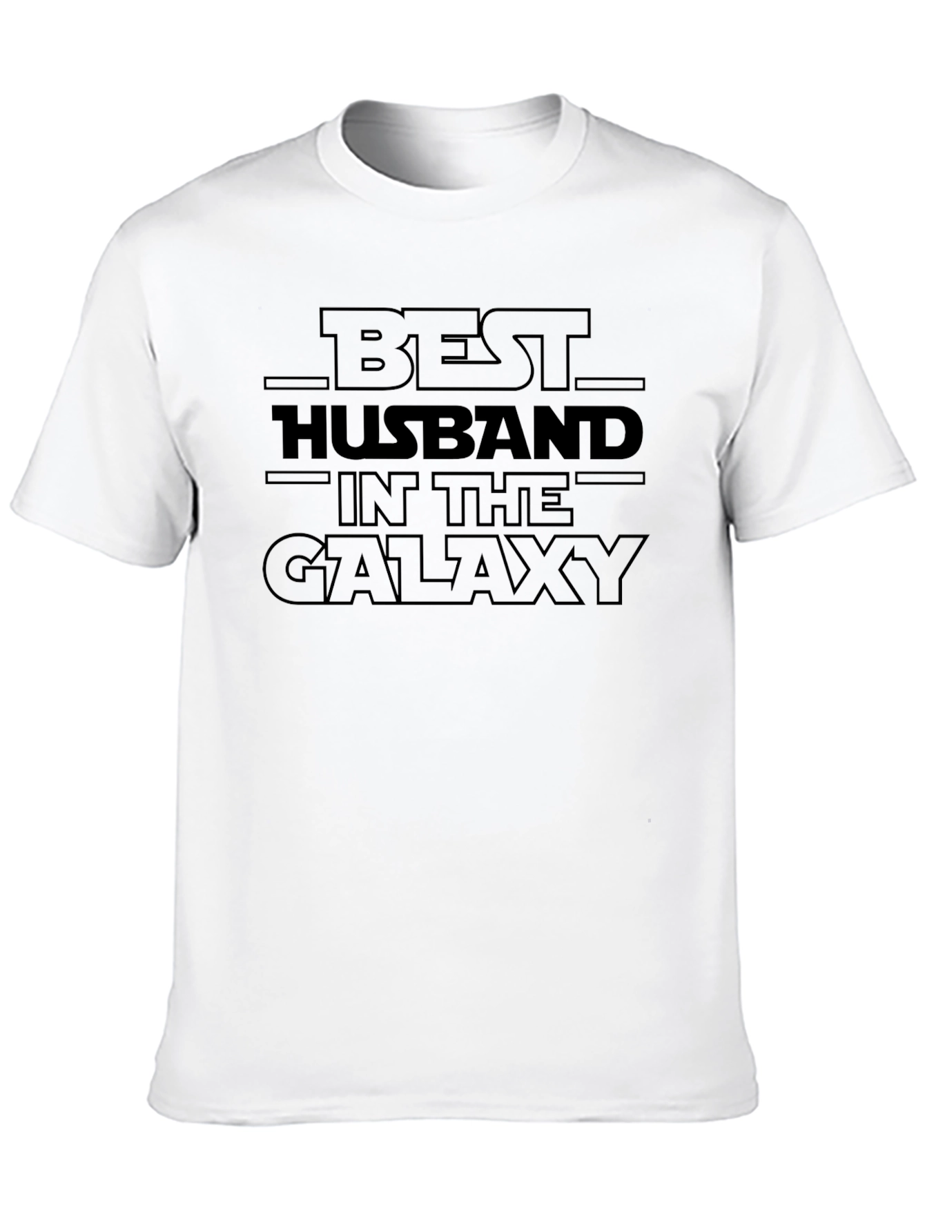 Black Best Husband in the Galaxy Black Graphic T-Shirt view 10