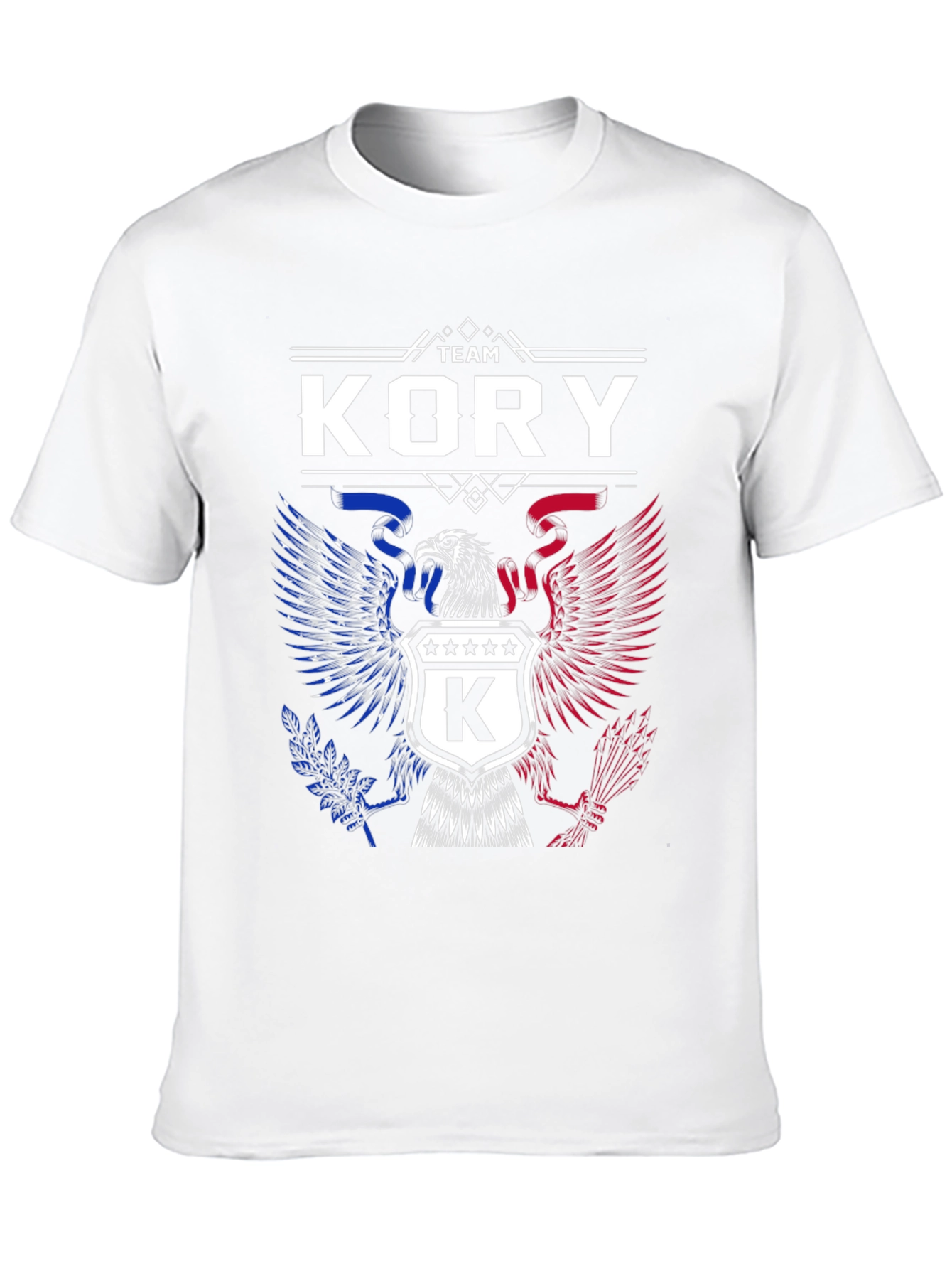 Black Team Kory Patriotic Eagle Graphic T-Shirt view 10