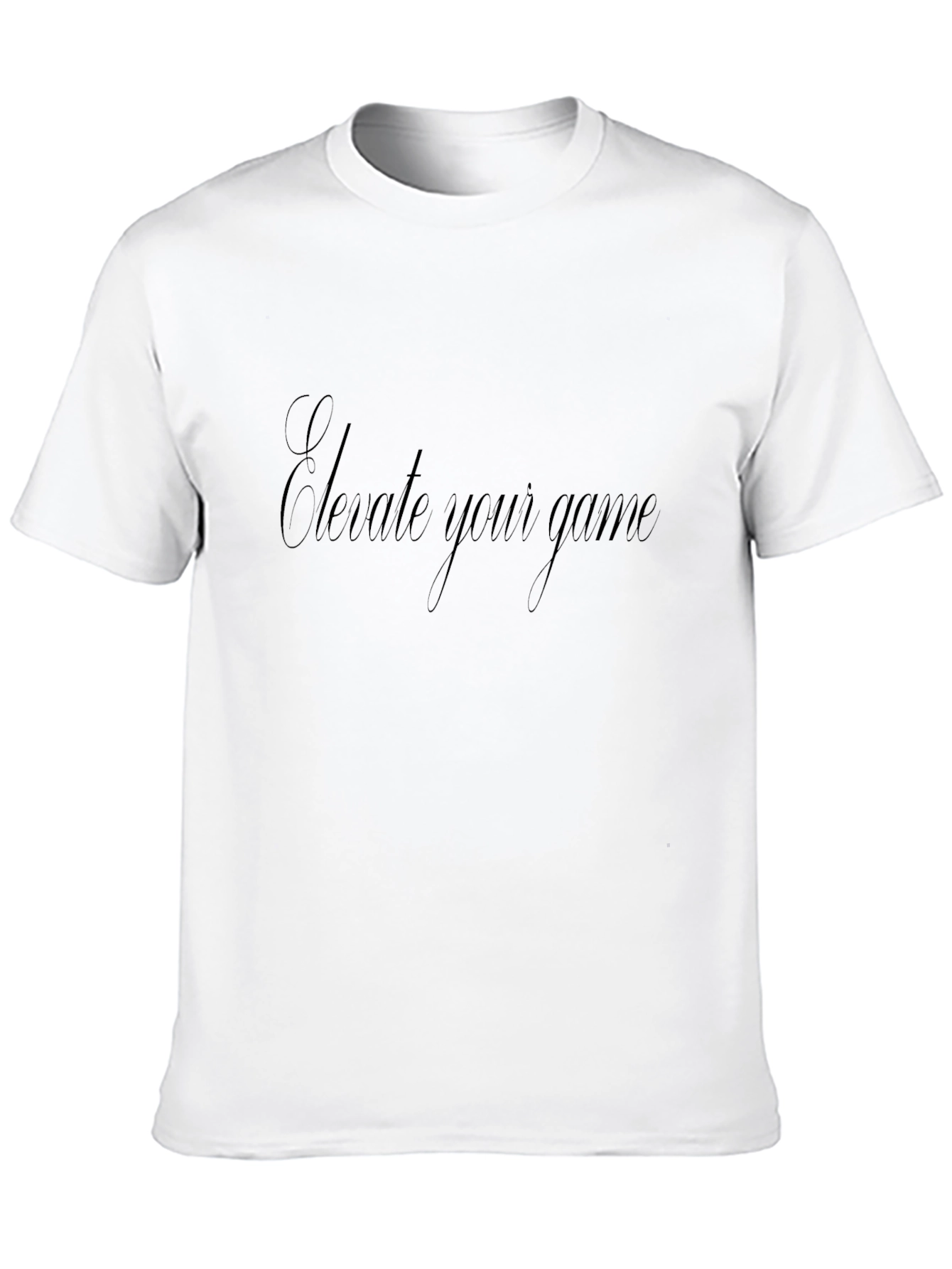 Black Elevate Your Game T-Shirt - Stylish & Comfortable view 10