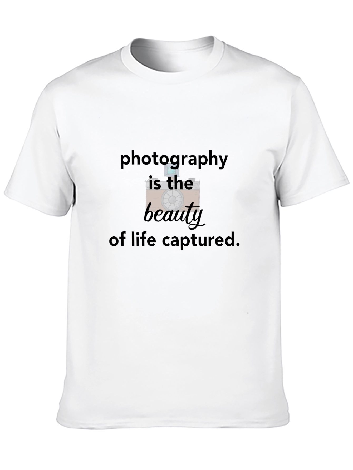 Black Photography Beauty of Life Captured Tee view 10