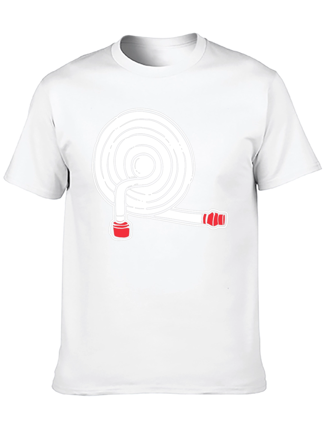 Black Fire Hose Graphic Tee - Black Cotton Blend Shirt view 10