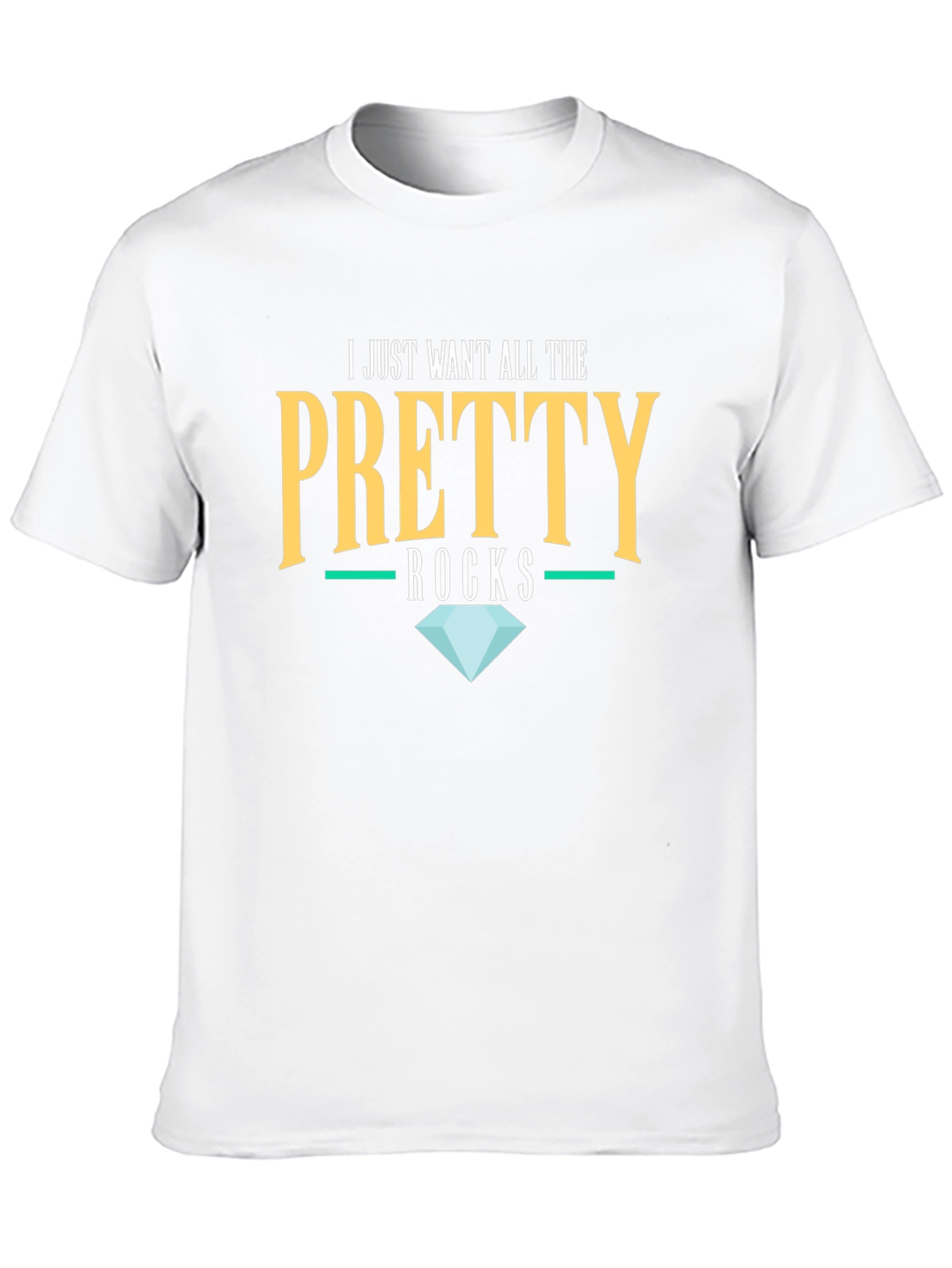 Black Pretty Rocks T-Shirt -  Diamond Lover's Tee view 10