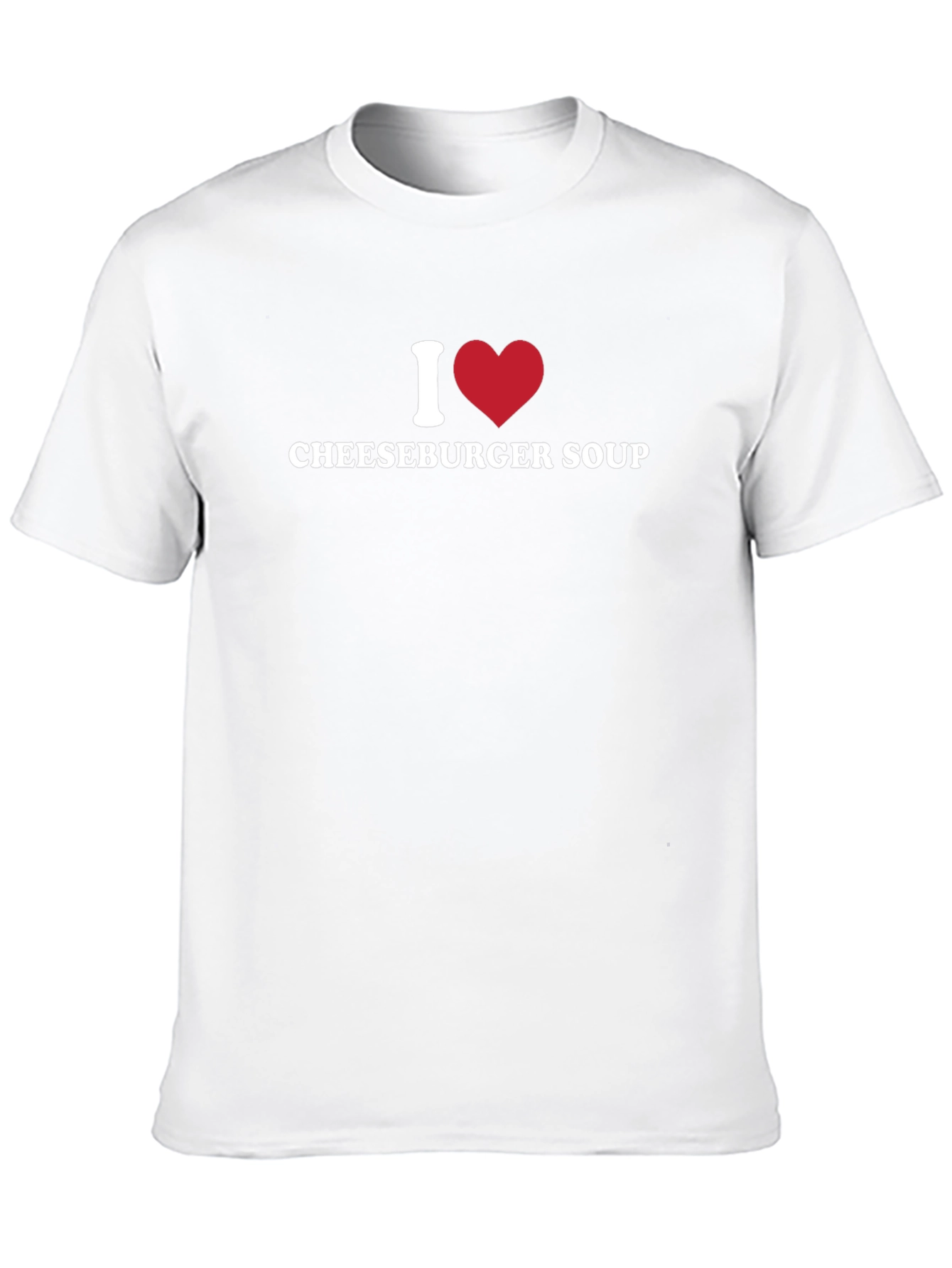 I Heart Cheeseburger Soup Black T-Shirt - 10