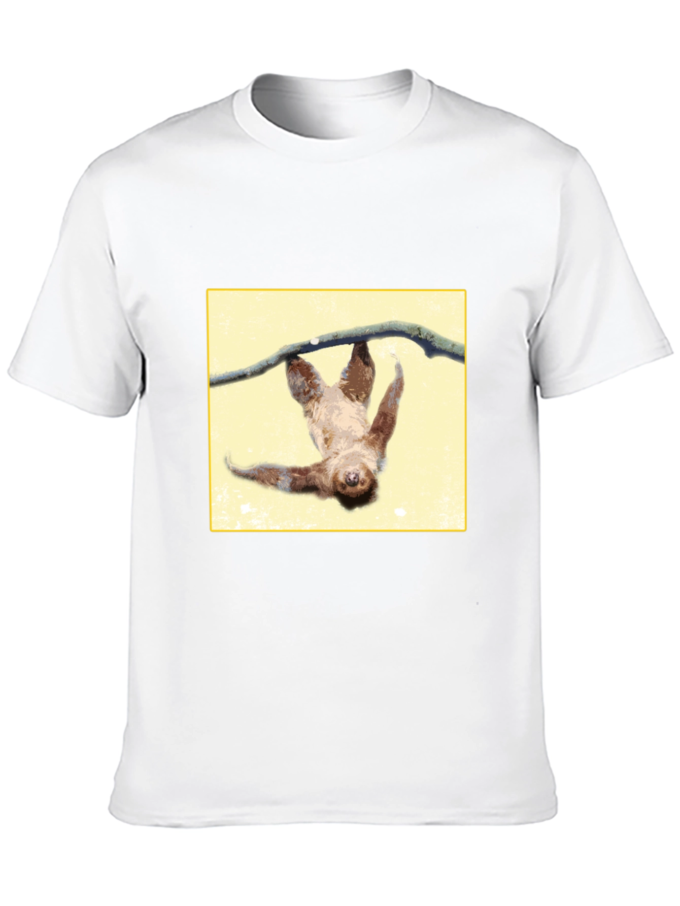 Black Sloth Hanging Around T-Shirt view 10