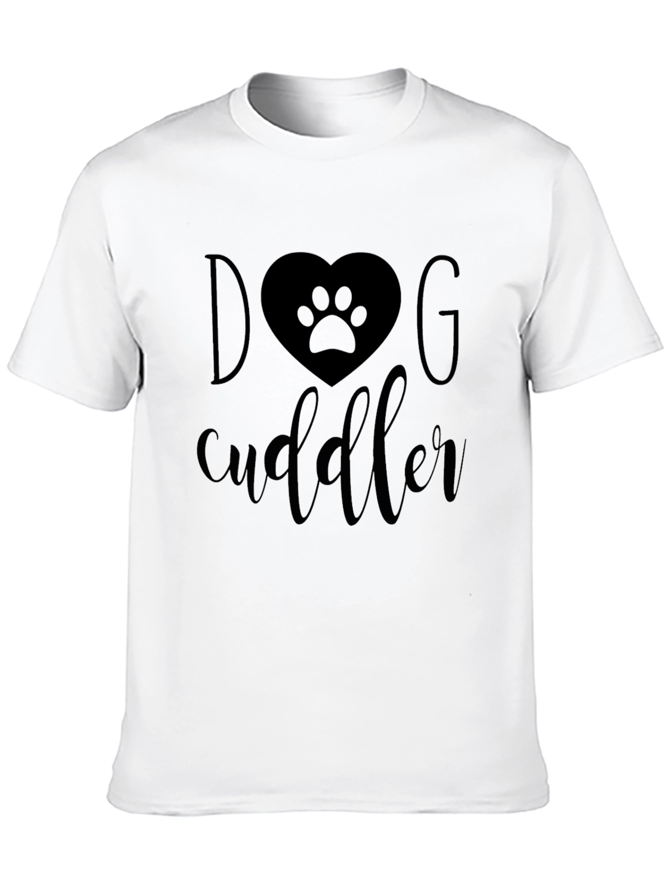 Black Dog Cuddler Graphic T-Shirt - Soft & Comfortable view 10