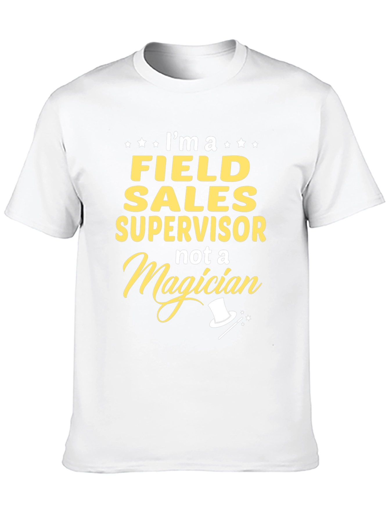 Black Field Sales Supervisor Funny T-Shirt view 10
