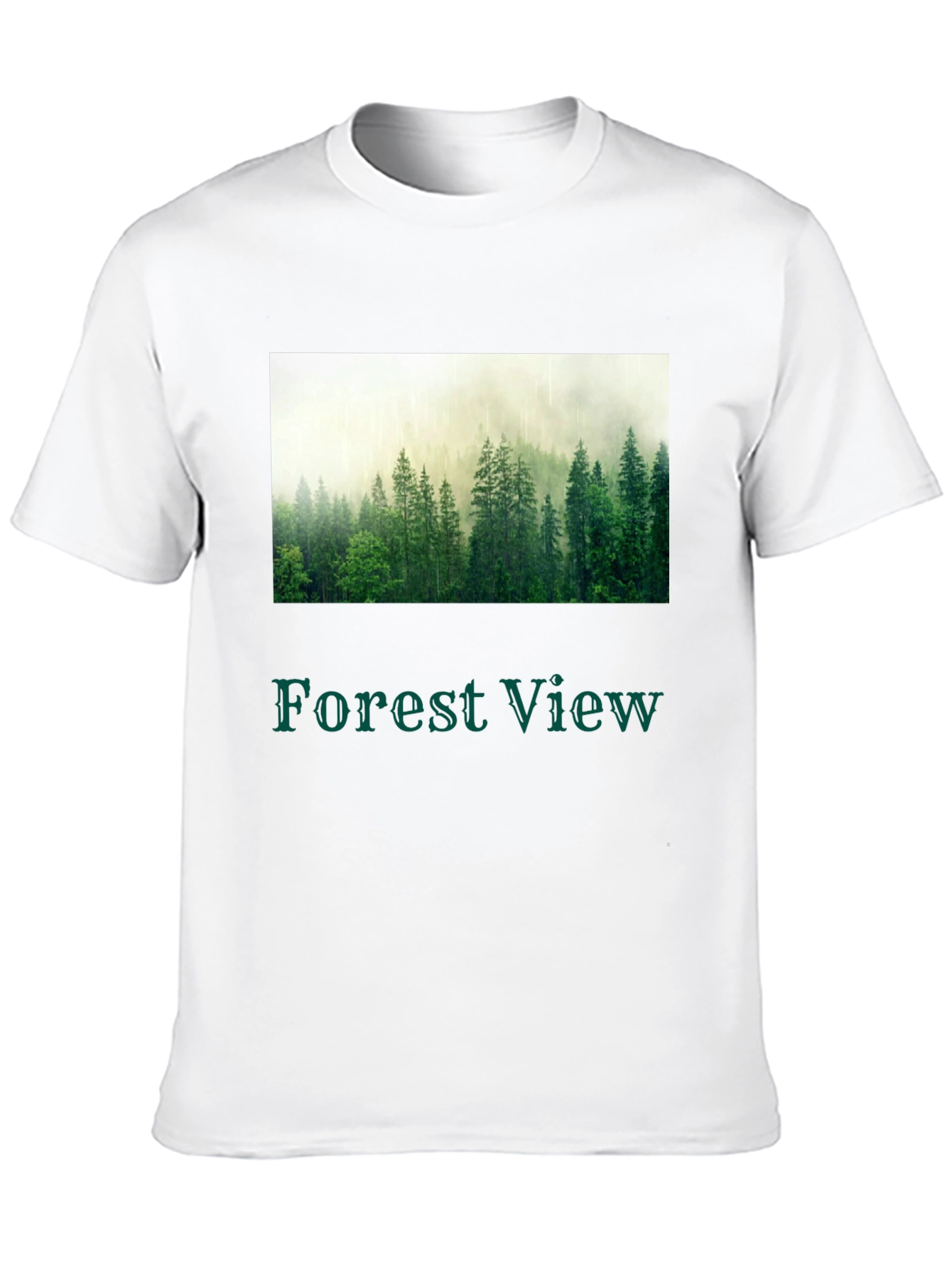 Black Forest View T-Shirt - Nature Inspired Graphic Tee view 10