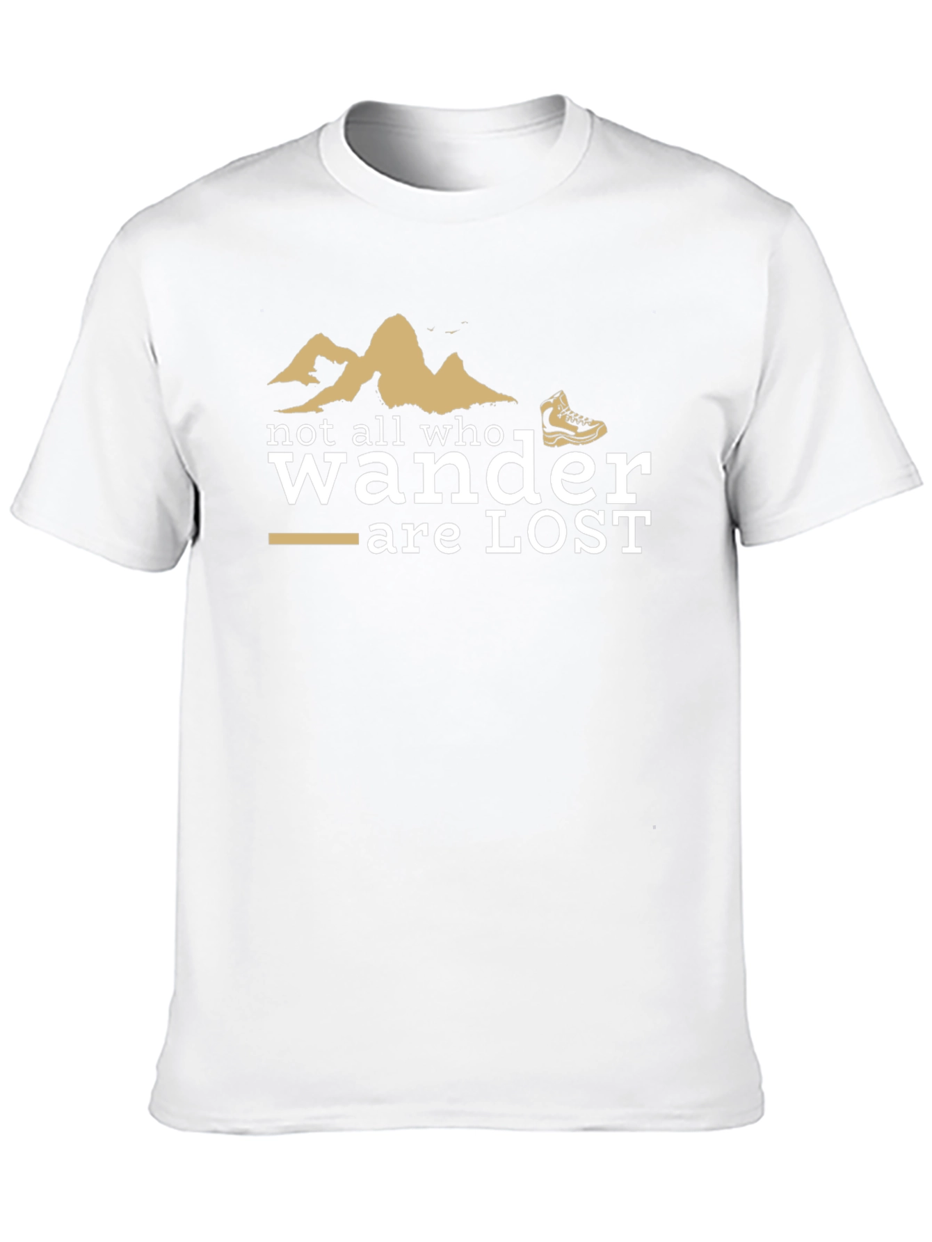 Black Wanderer T-Shirt - Not All Who Wander Are Lost view 10