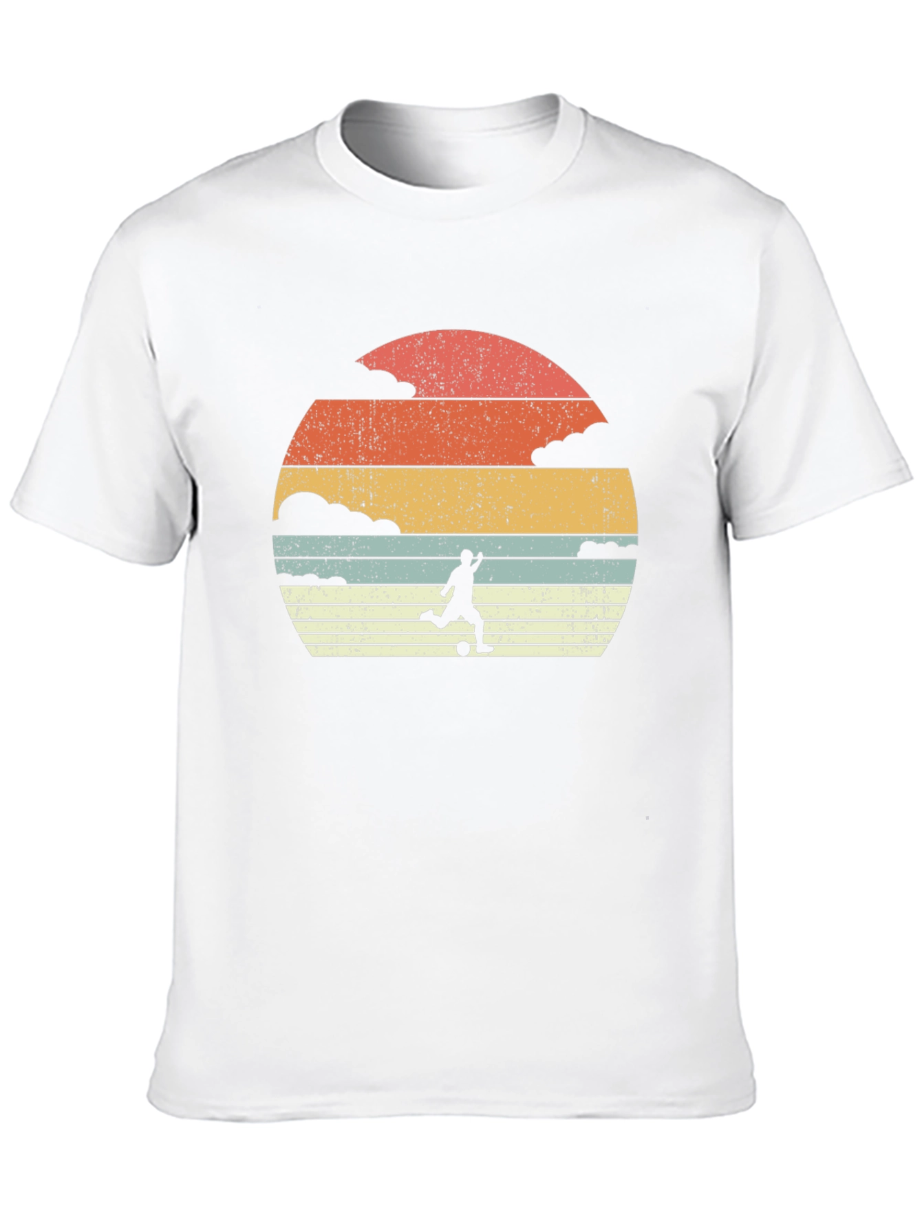 Black Vintage Soccer Sunset Graphic Tee view 10