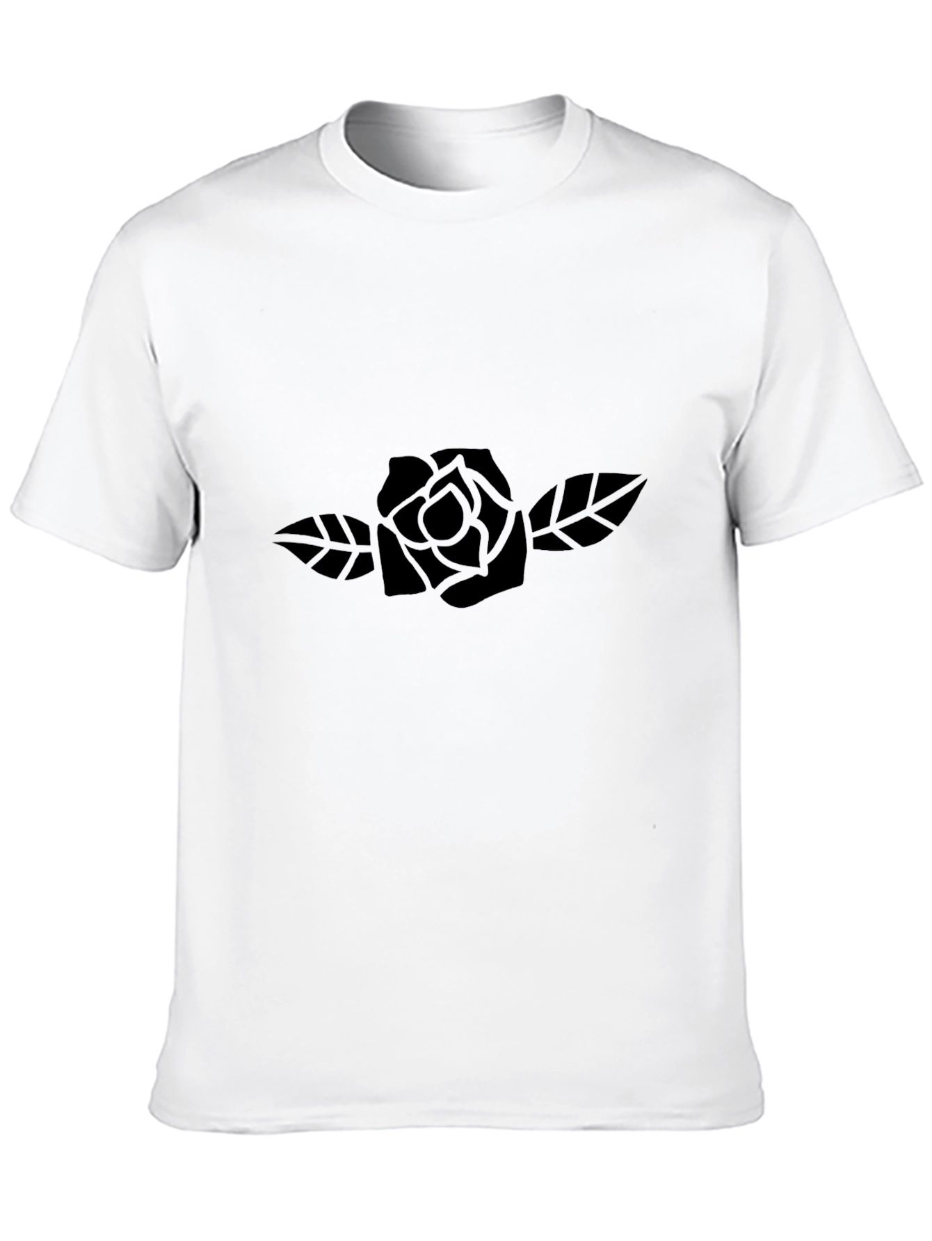 Black Men's Black Rose Graphic Tee - Classic Fit view 10