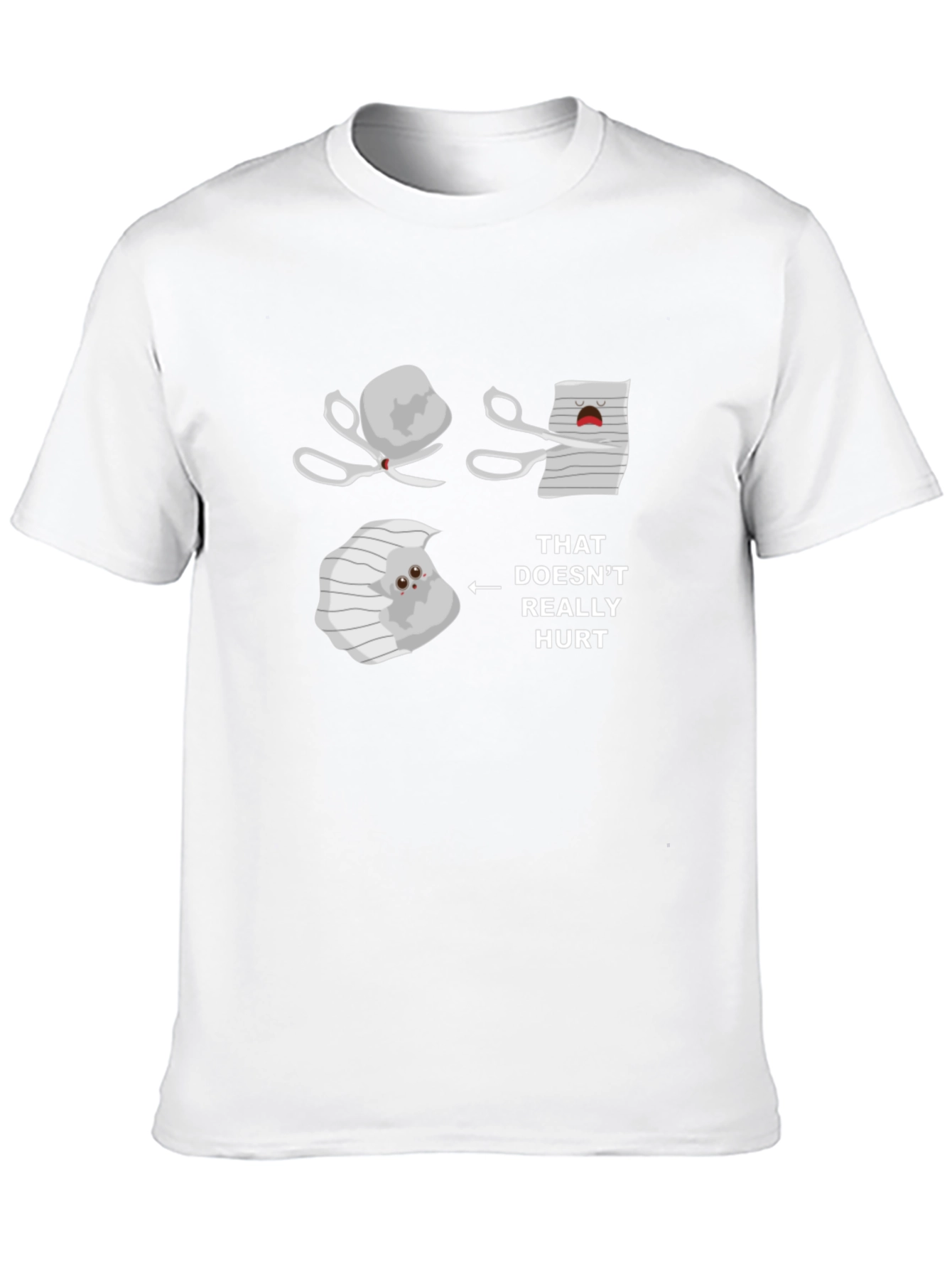 Black Rock Paper Scissors T-Shirt - Funny Graphic Tee view 10