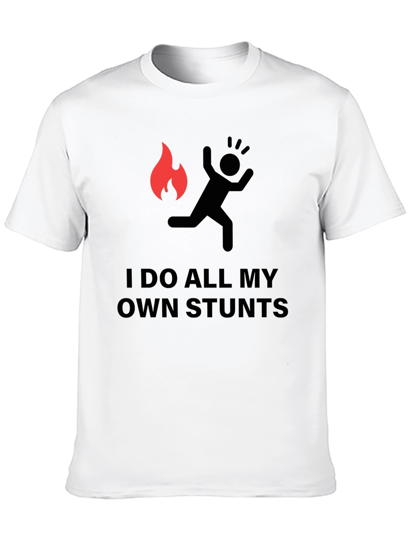 Black I Do All My Own Stunts Graphic Tee - Black view 10