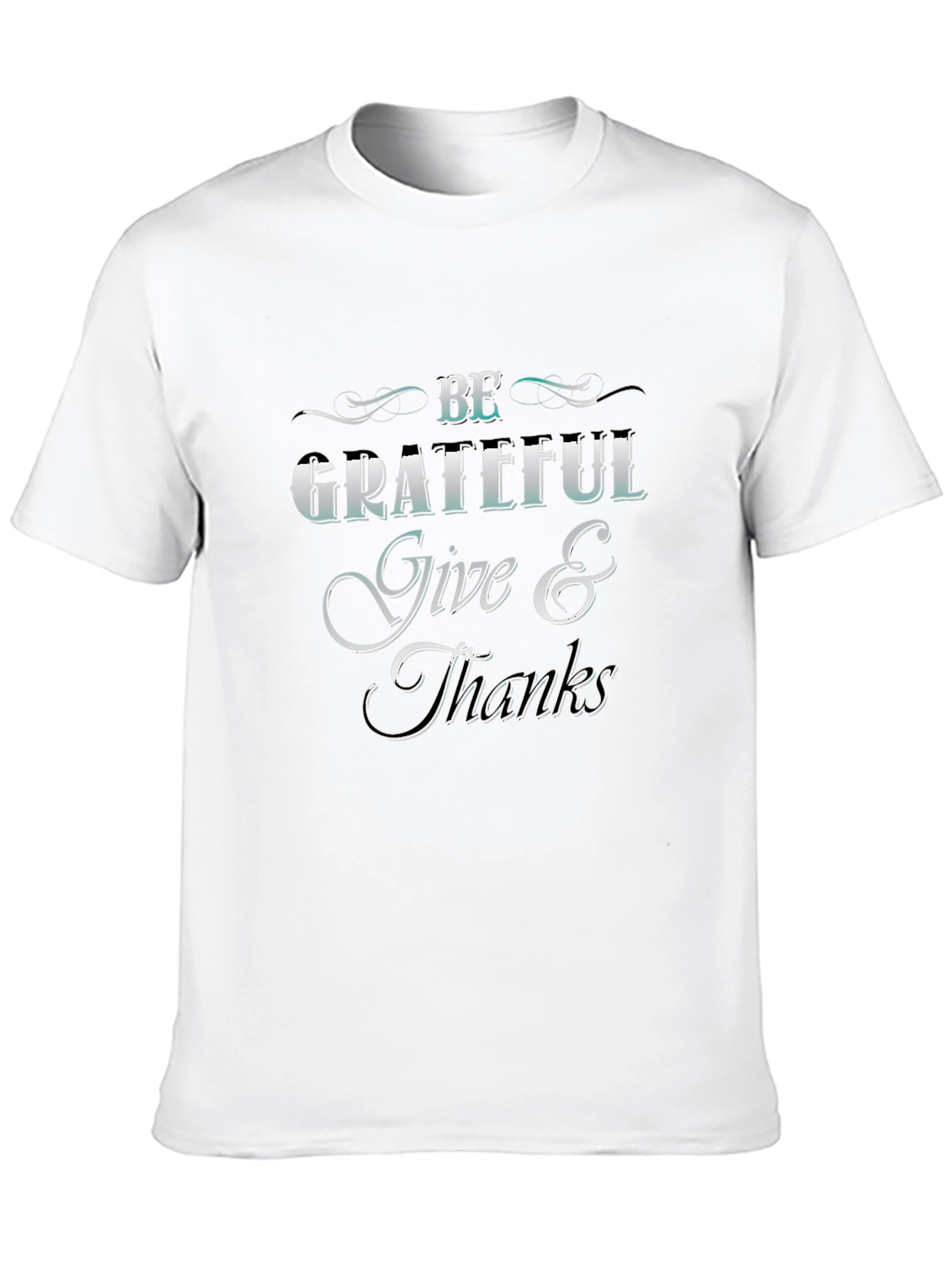 Black Be Grateful Graphic T-Shirt view 10