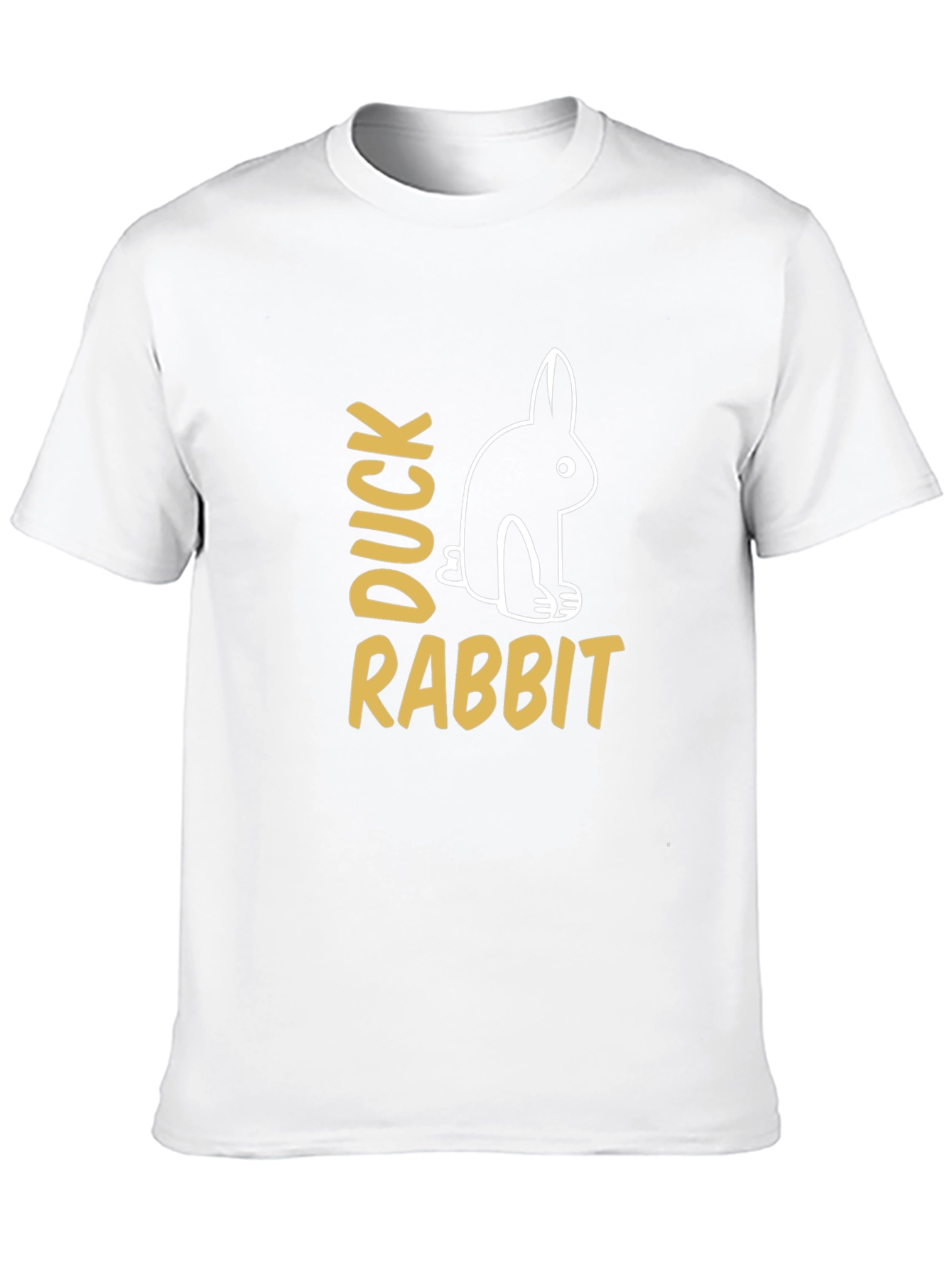 Black Duck Rabbit Optical Illusion Graphic Tee view 10