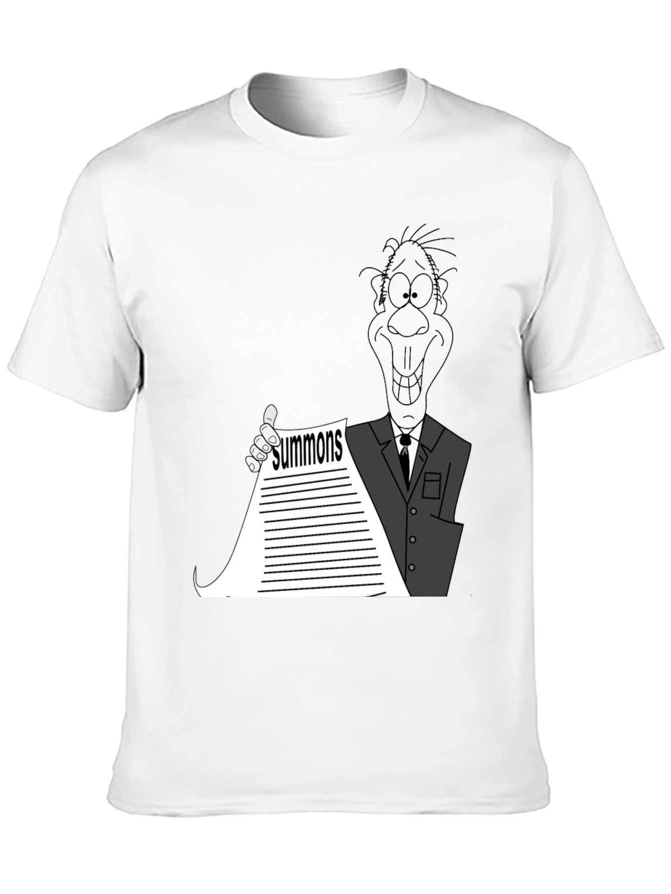 Black Cartoon Summons Black T-Shirt view 10