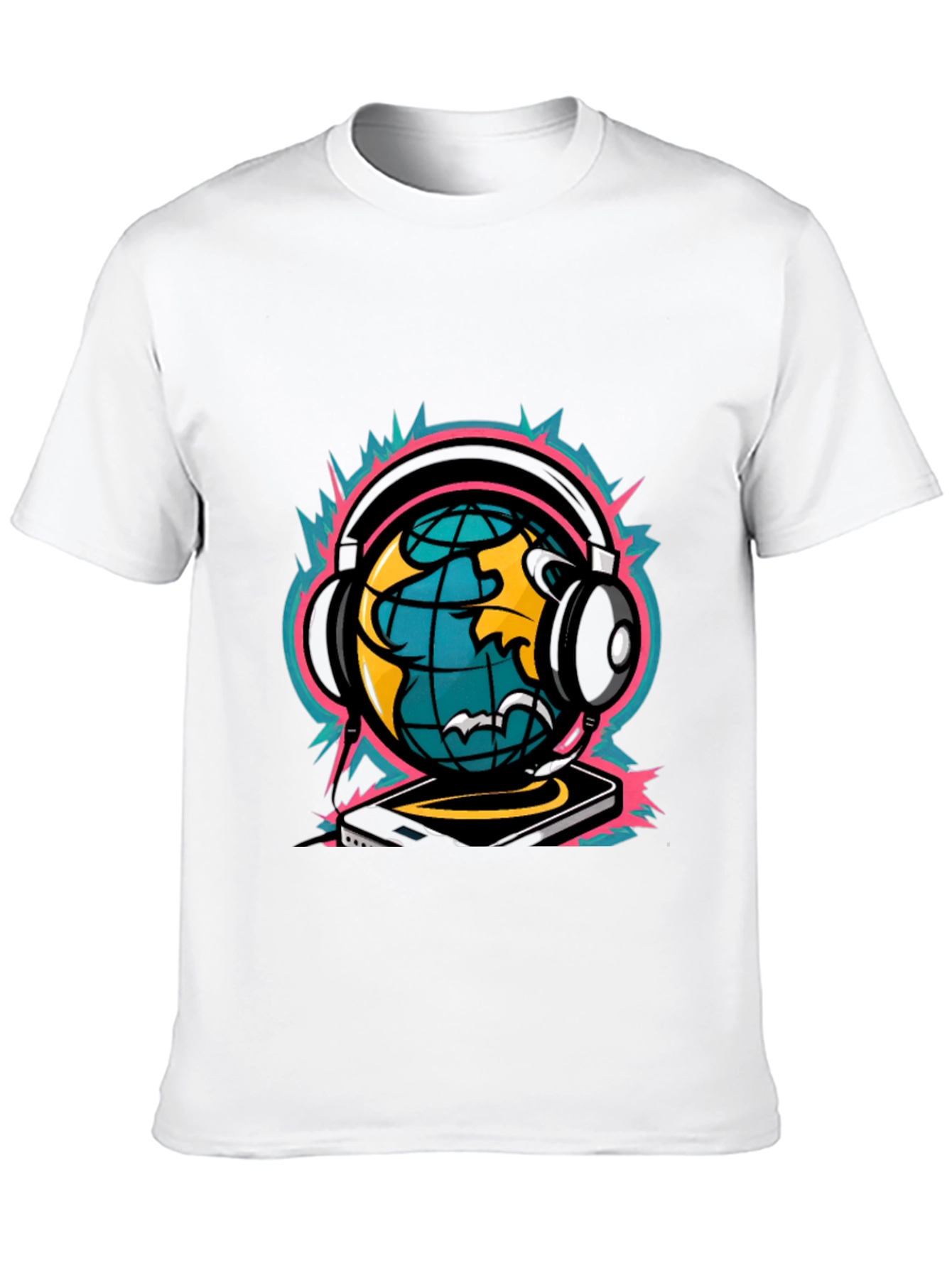 Black DJ World Graphic Tee - Black view 10