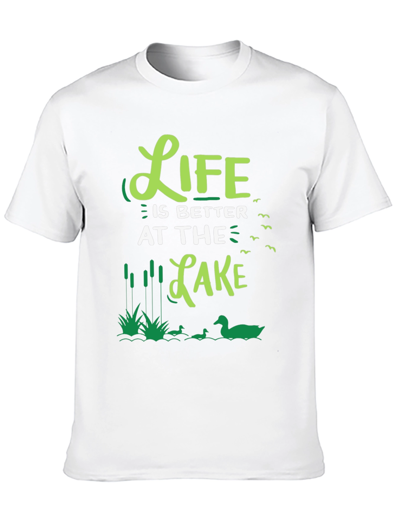 Black Life Is Better At The Lake Graphic Tee view 10