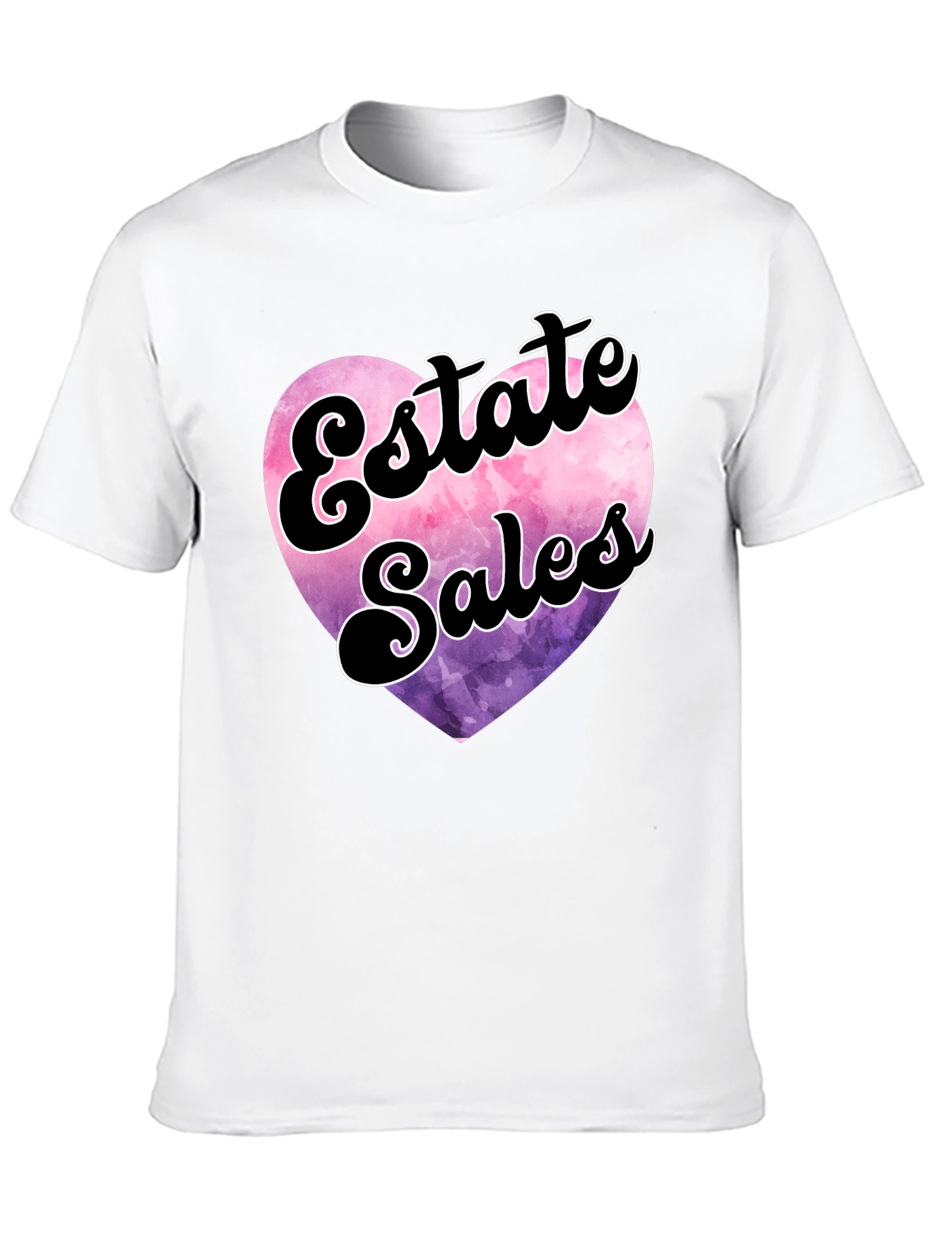 Black Estate Sales Heart Graphic T-Shirt view 10
