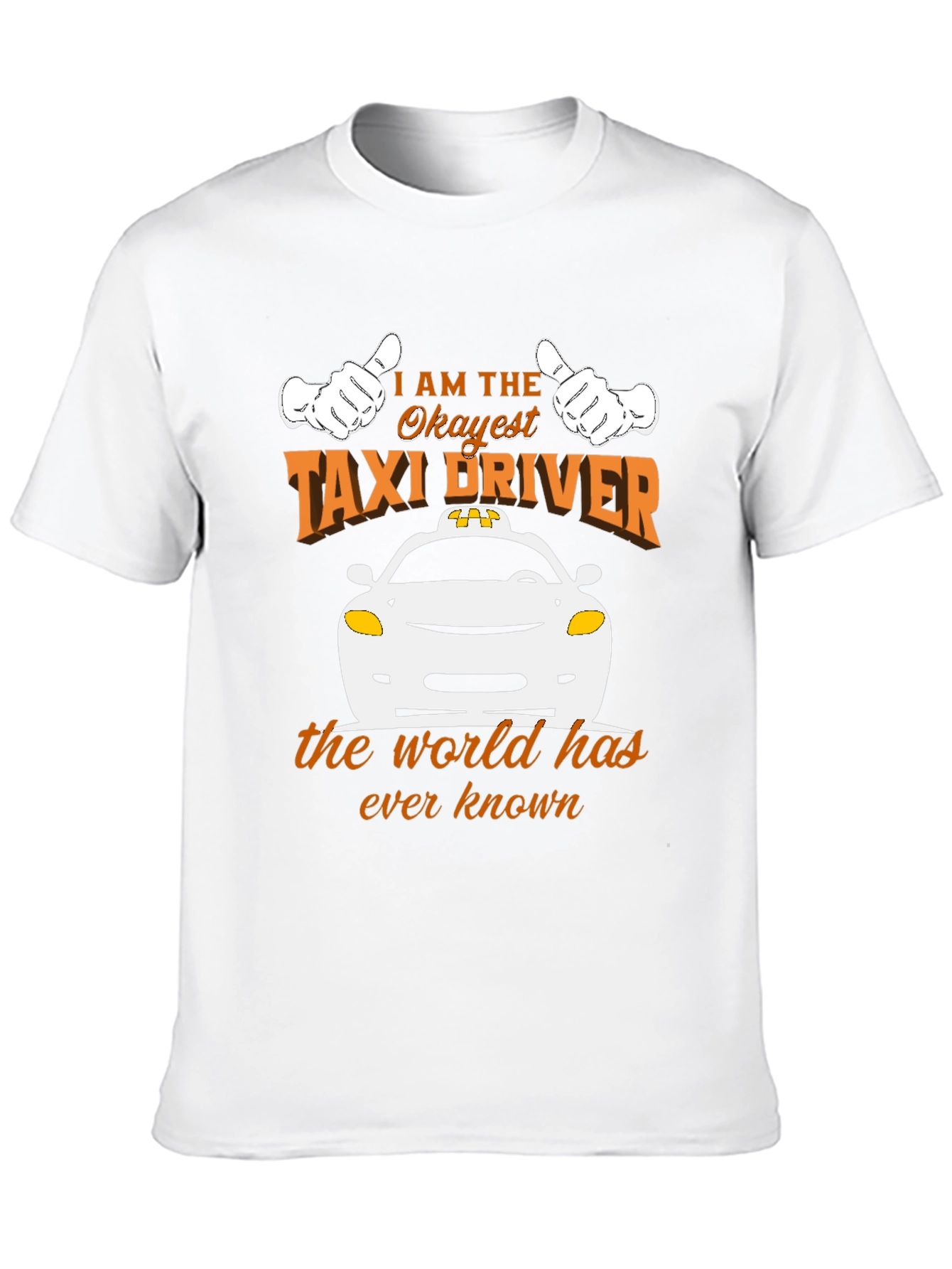 Black Okayest Taxi Driver Graphic Tee - Unisex view 10