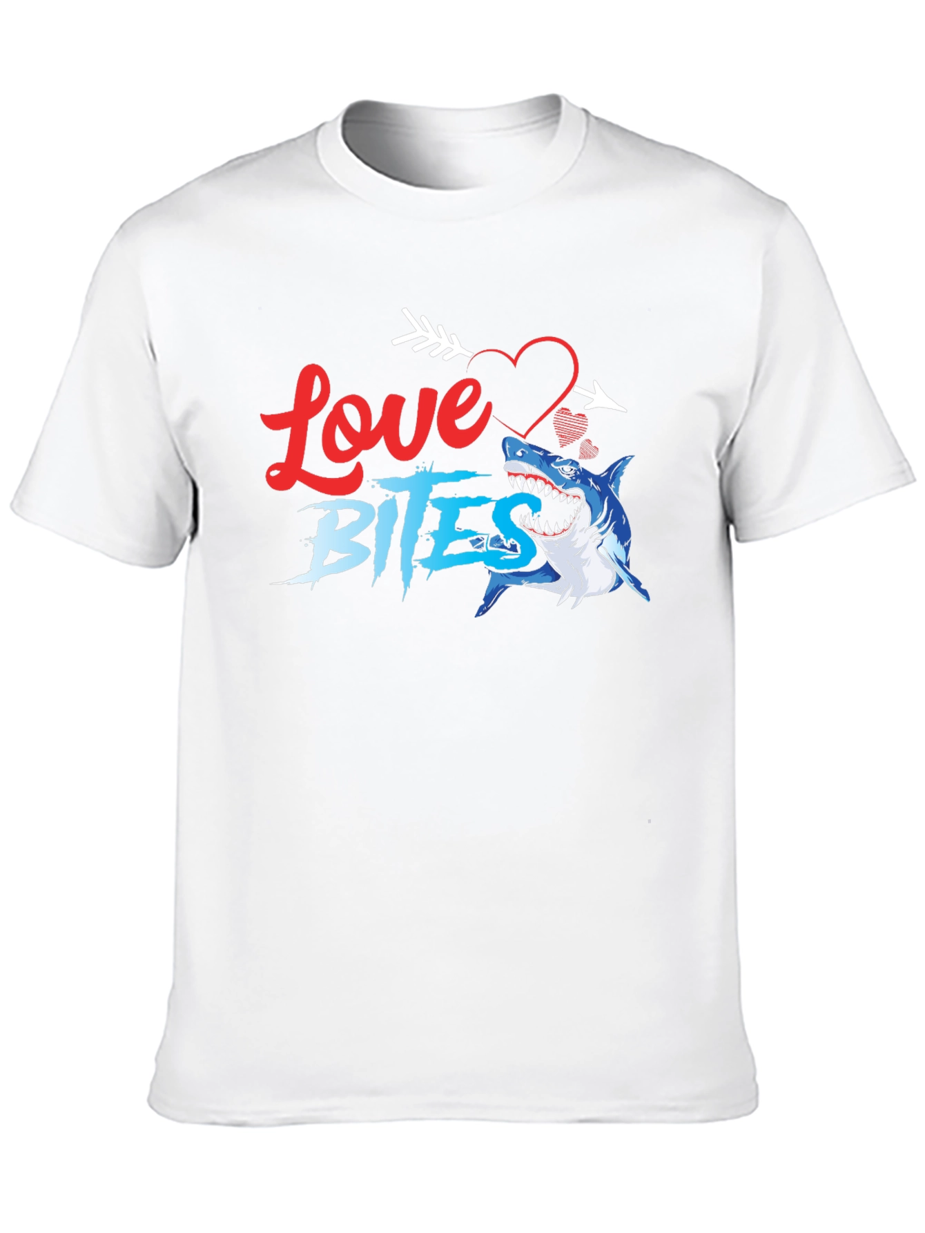 Black Love Bites Shark T-Shirt view 10