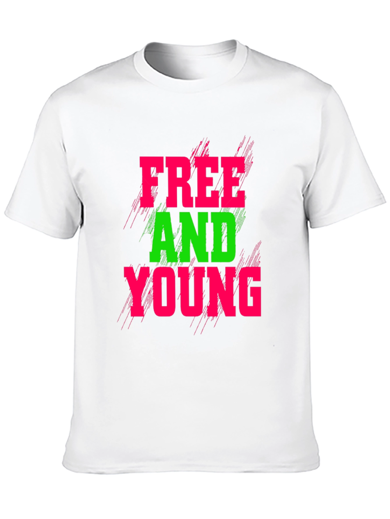Black Free and Young Graphic T-Shirt view 10