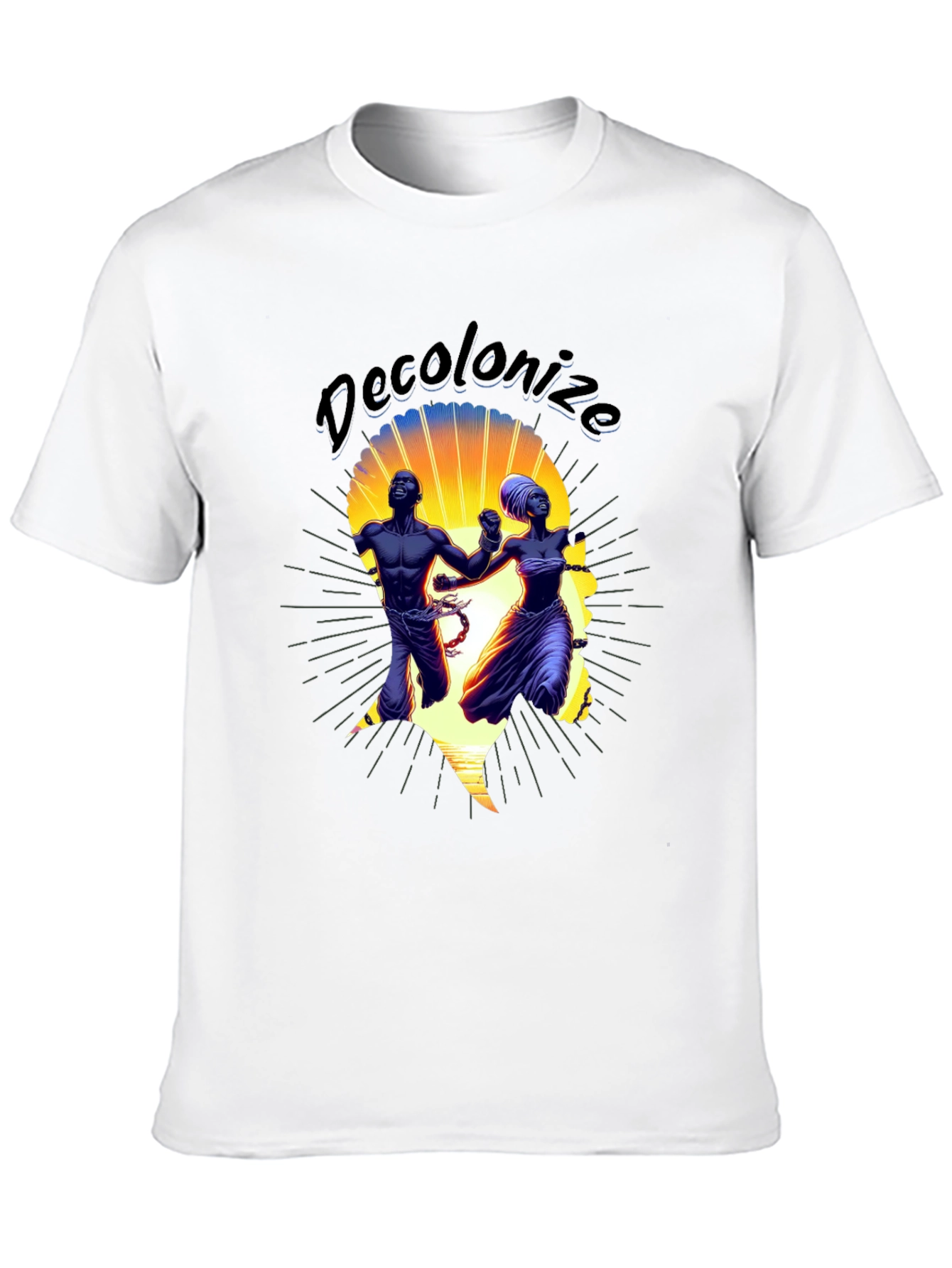 Black Decolonize Graphic T-Shirt - Black view 10