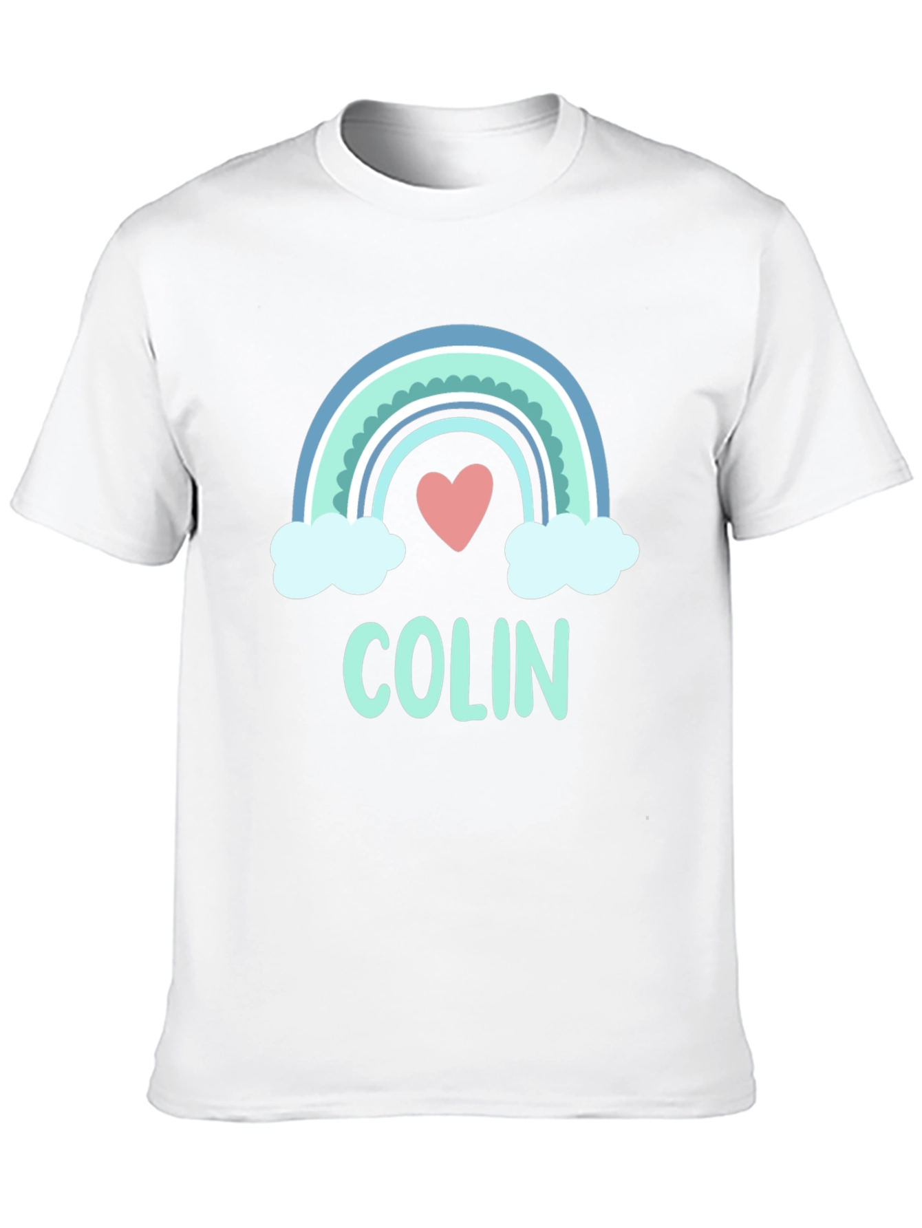 Black Colin Rainbow Heart Graphic T-Shirt - Soft Cotton Blend view 10