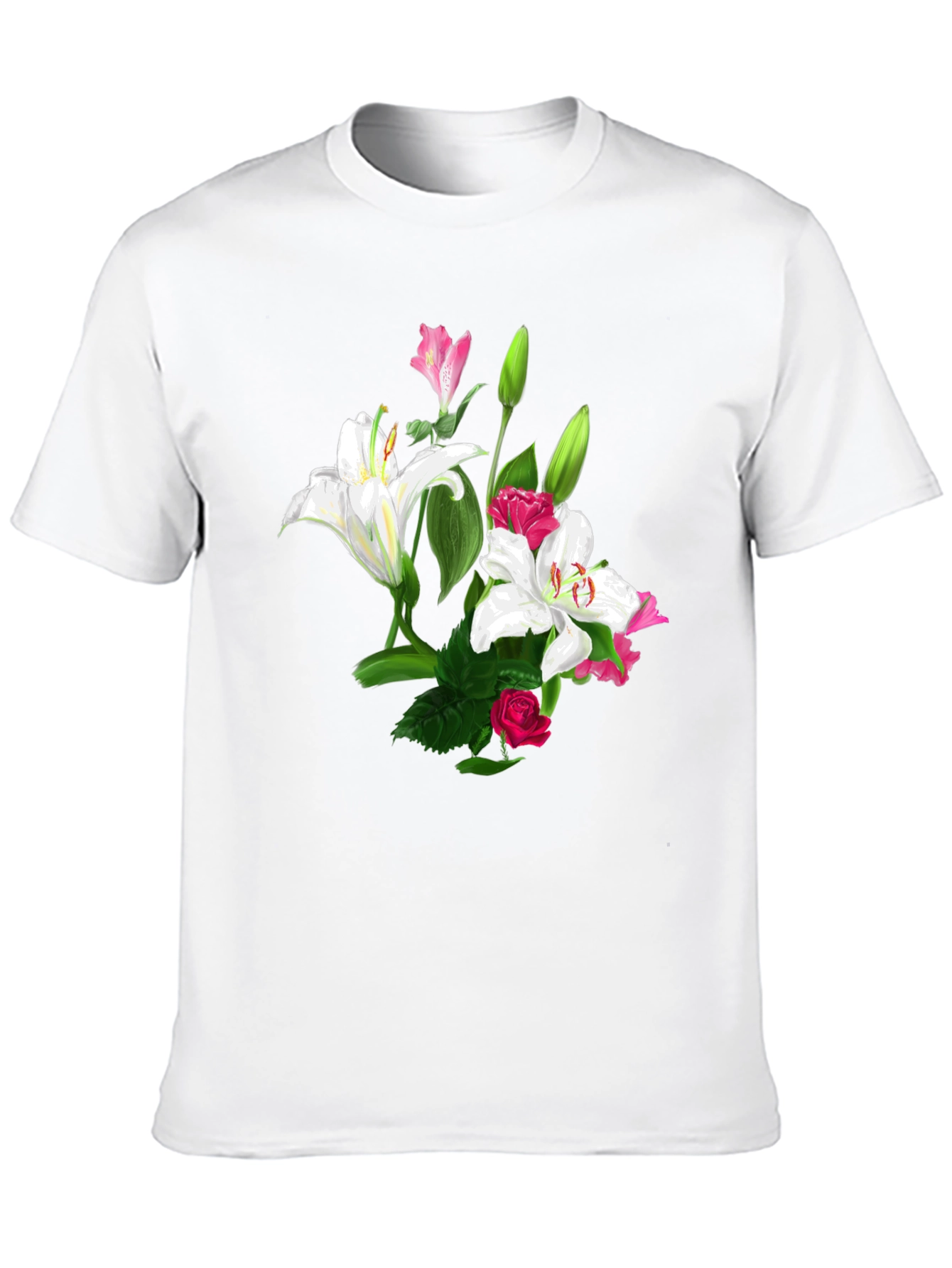 Black Floral Print T-Shirt view 10